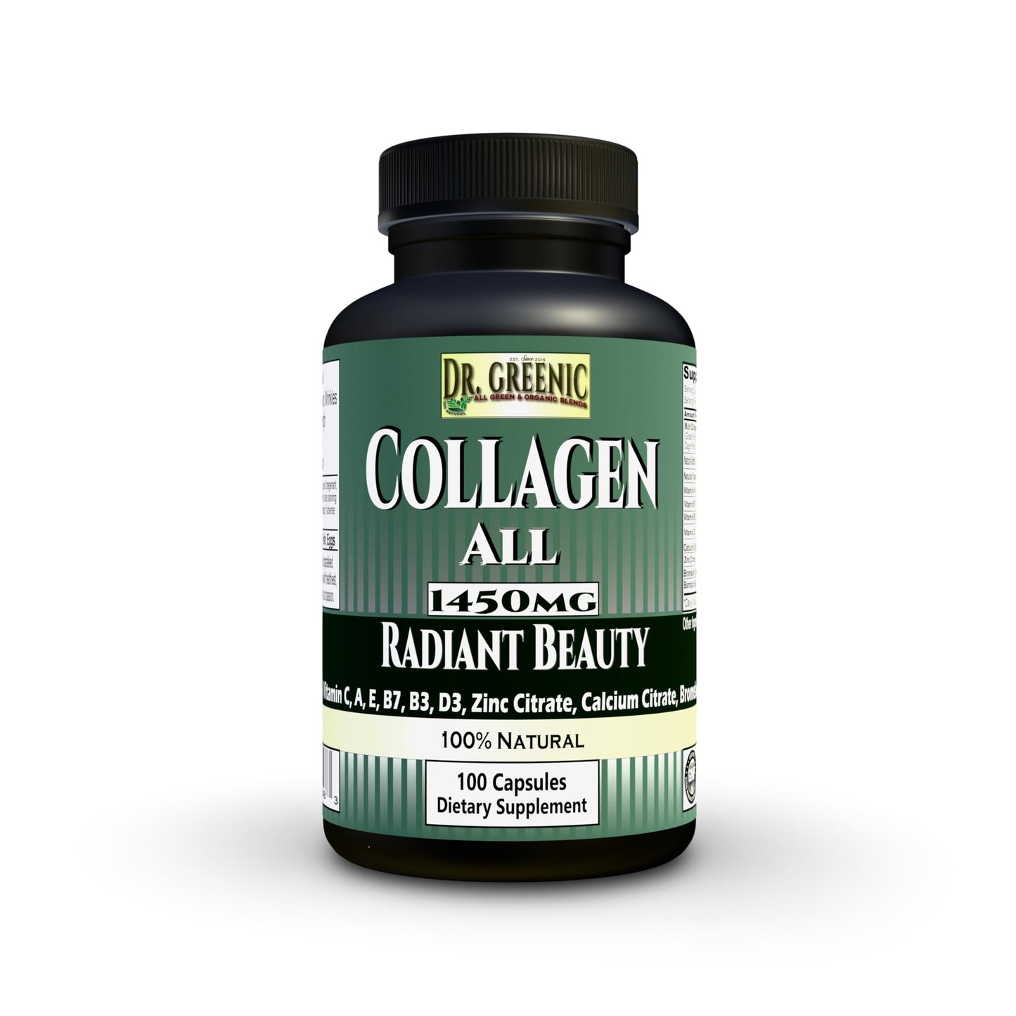 Dr. Greenic Collagen All 1450MG Capsules, 100 Count