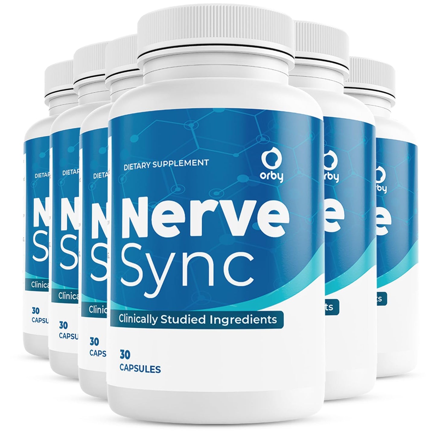 Orby NerveSync – Natural Daily Wellness Supplement with Plant-Based Ingredients – Non-GMO, GMP Certified, Made in USA, 180 Capsules