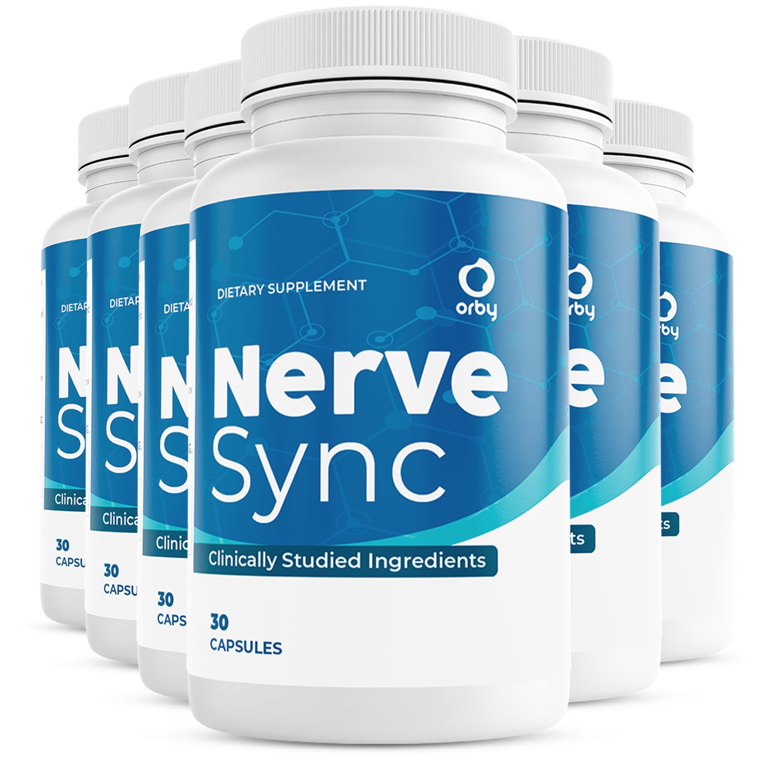 Orby NerveSync – Natural Daily Wellness Supplement with Plant-Based Ingredients – Non-GMO, GMP Certified, Made in USA, 180 Capsules