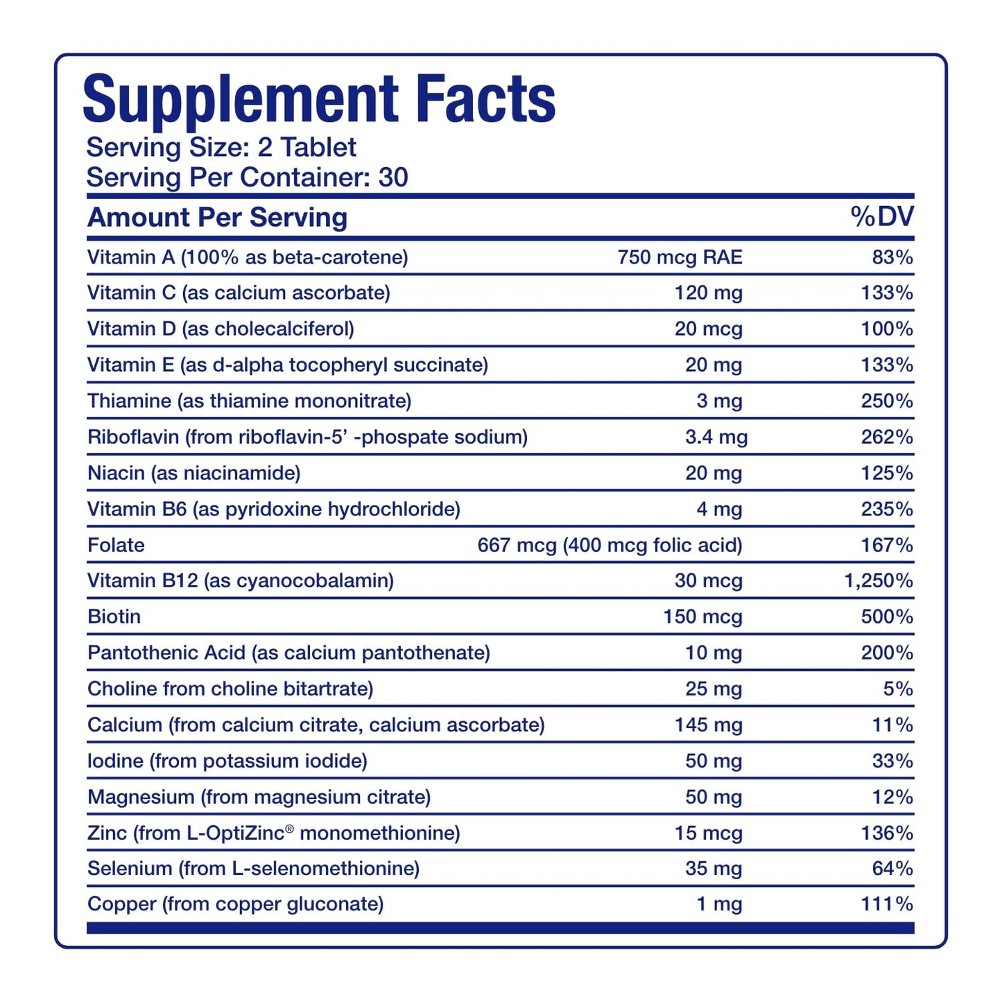 Anabolic Laboratories Iron Free Multivitamin for Women 50 and Over, 60 Tablets