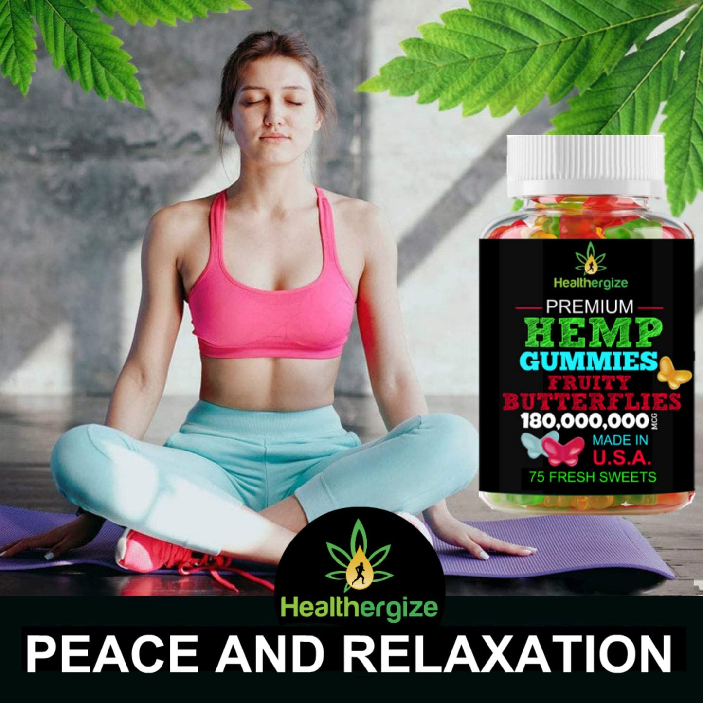 Healthergize Hemp Gummies Gummy 225 Gummies