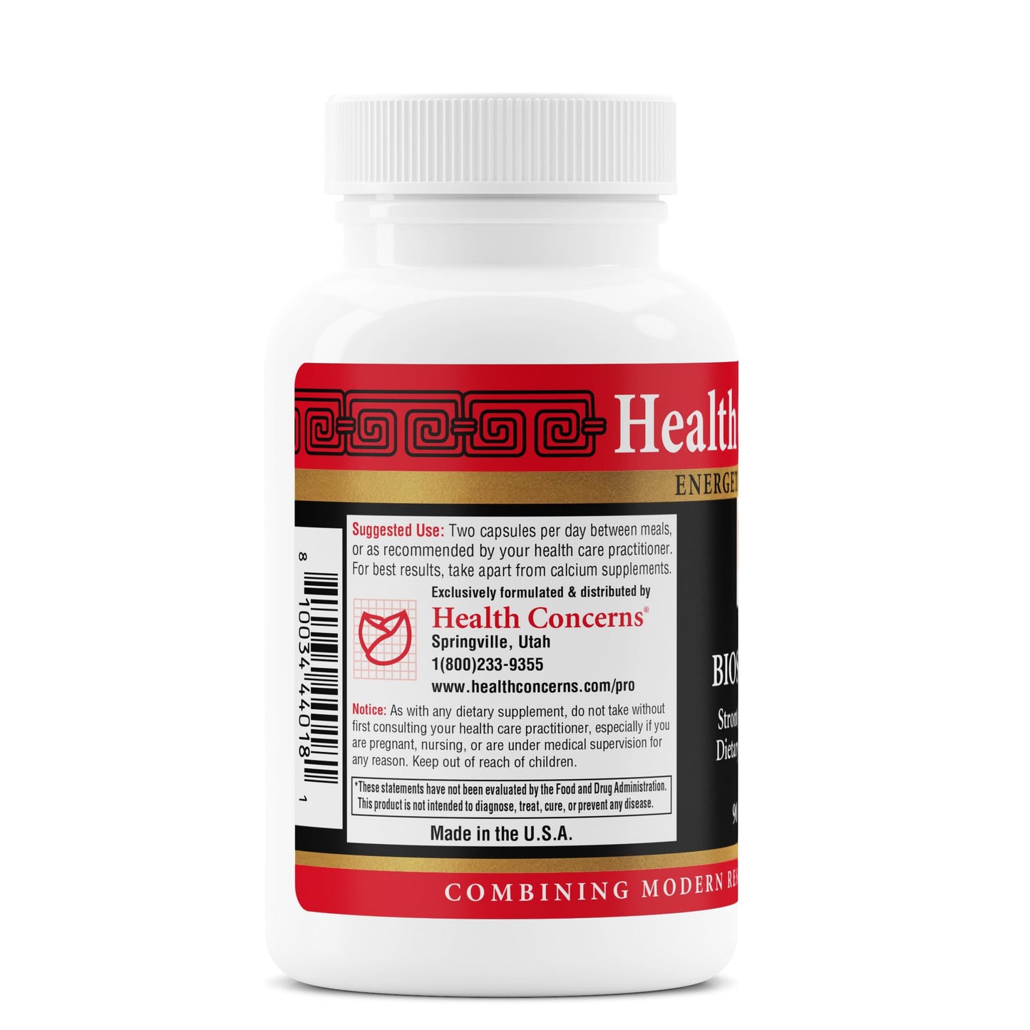Health Concerns BioStrong Bone Strength & Density Support Supplement – Strontium & BioPerine Black Pepper Extract for Joint Mobility – Chinese Herbal Blend for Men & Women, 90 Capsules