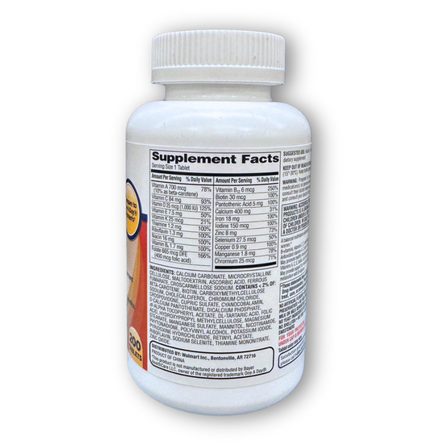 Fusion Shop Store One Daily Multivitamin Multimineral for Women Tablet 200 Count