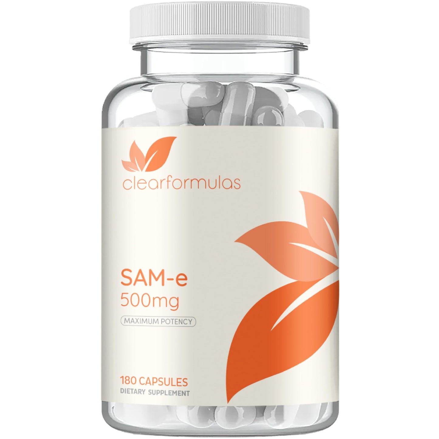 Clear Formulas Bioactive SAM-e 500mg Capsule, 180 Count