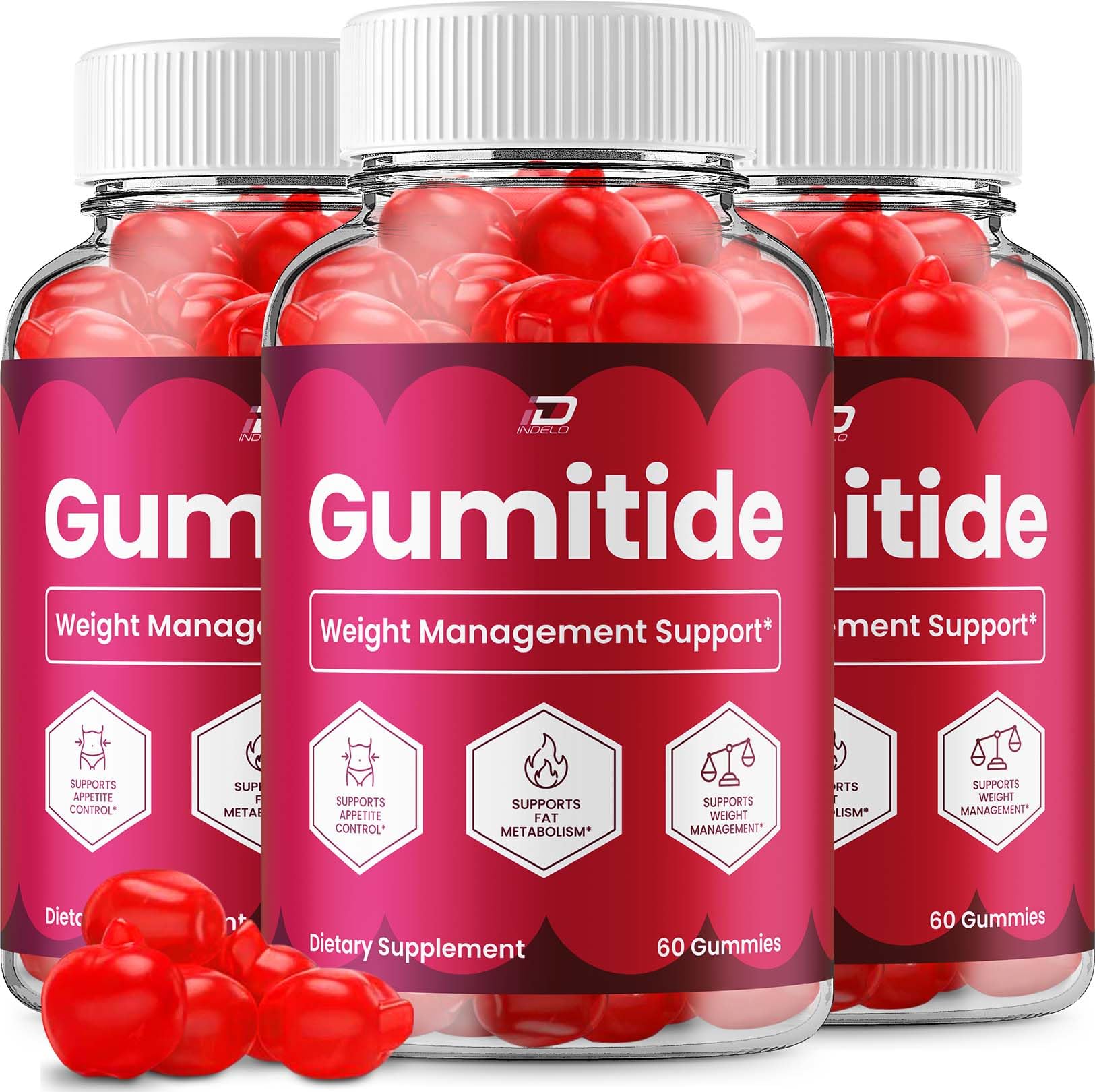 Indelo Gumitide ACV Gummies 180 Gummies