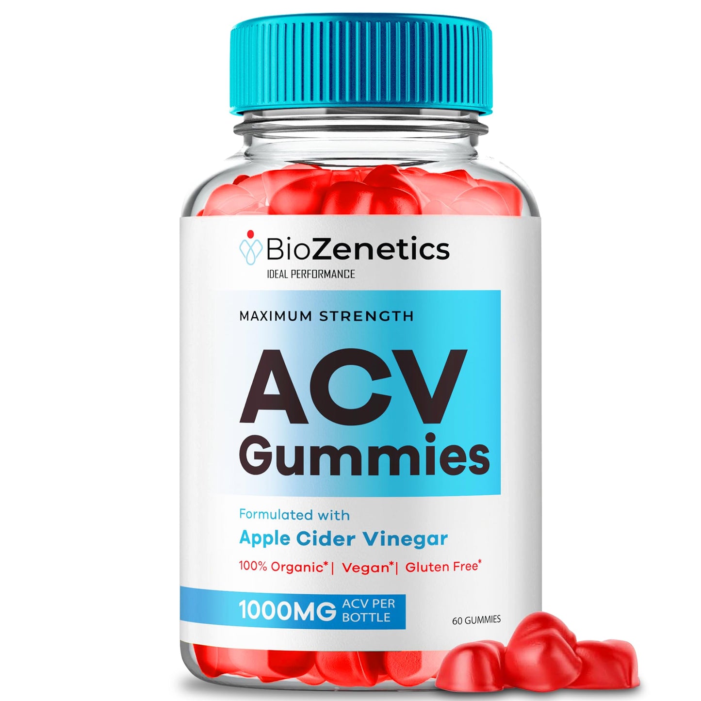 Ideal Performance BioZenetics Keto+ACV Gummies, 60 Gummies