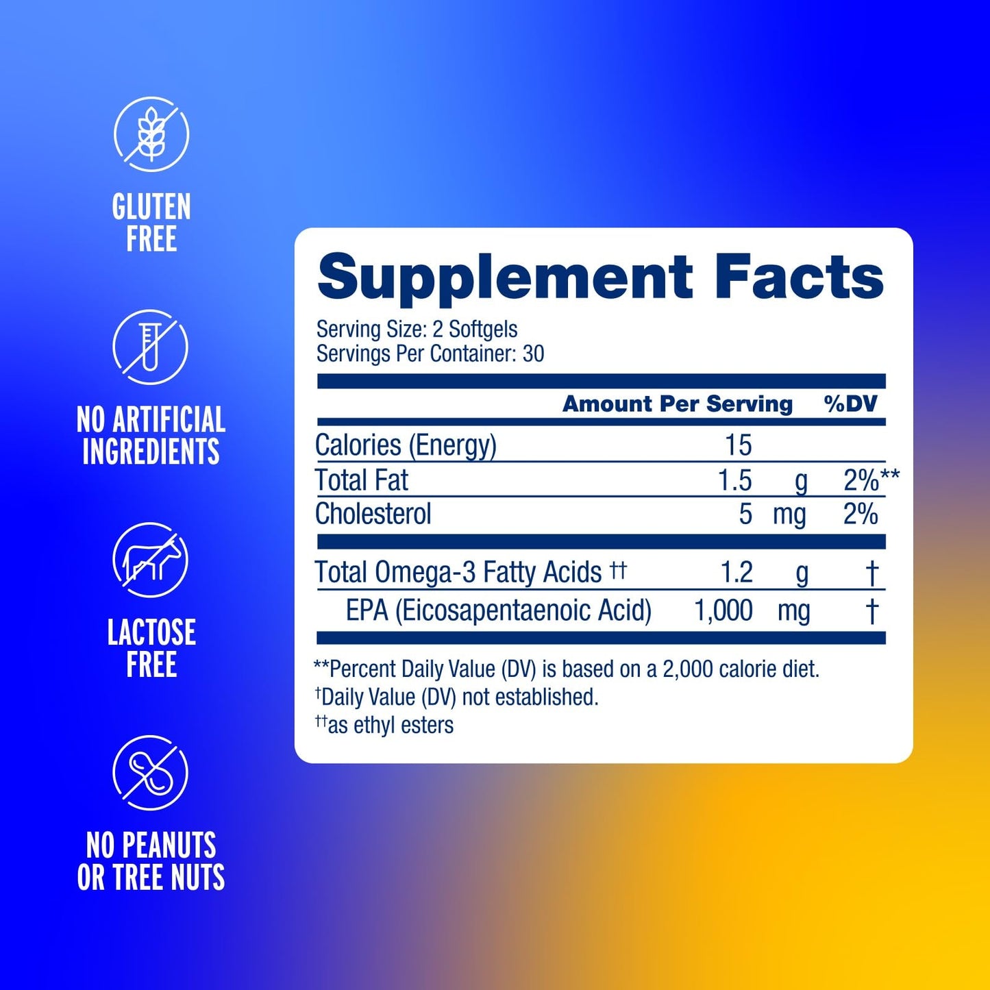 Oceanblue Mood Food Omega-3 EPA Softgels 60 Count