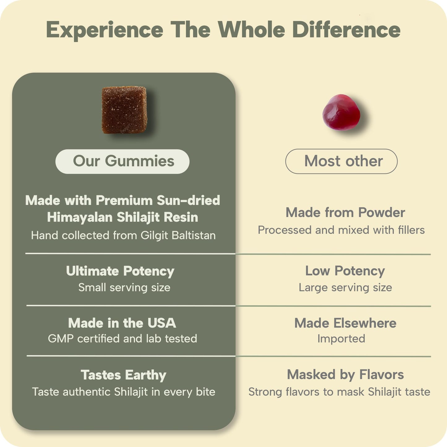 The Whole Reason Shilajit Gummies 30 Count