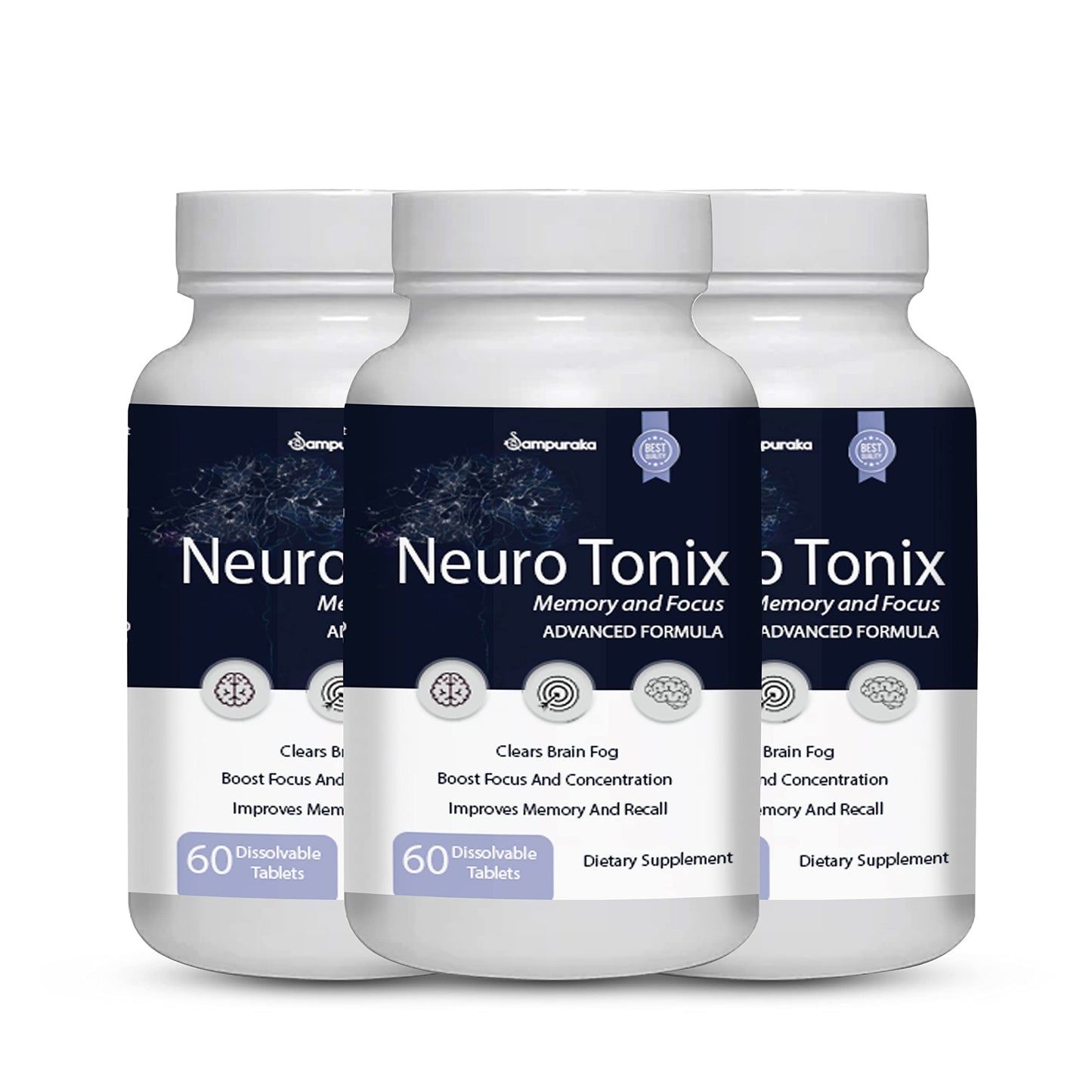 Sampuraka NeuroTonix Support Healthy Memory 180 Capsules