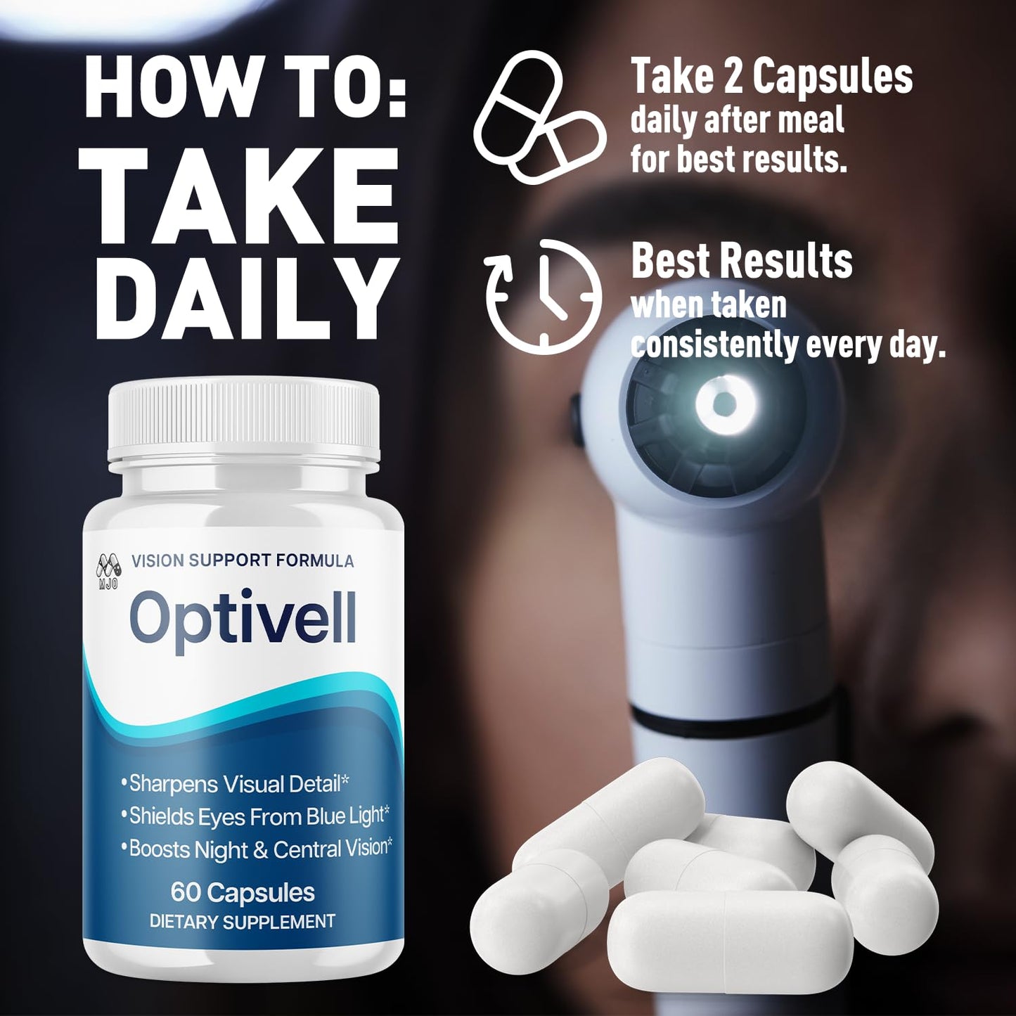 MJO Optivell Eye Capsules, 60 Capsules