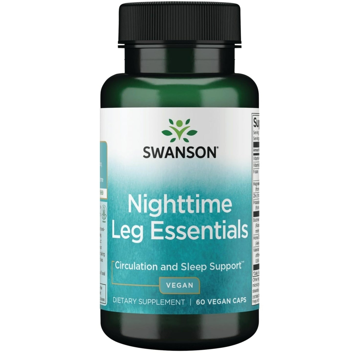 Swanson Nighttime Leg Essentials Capsule 60 Count