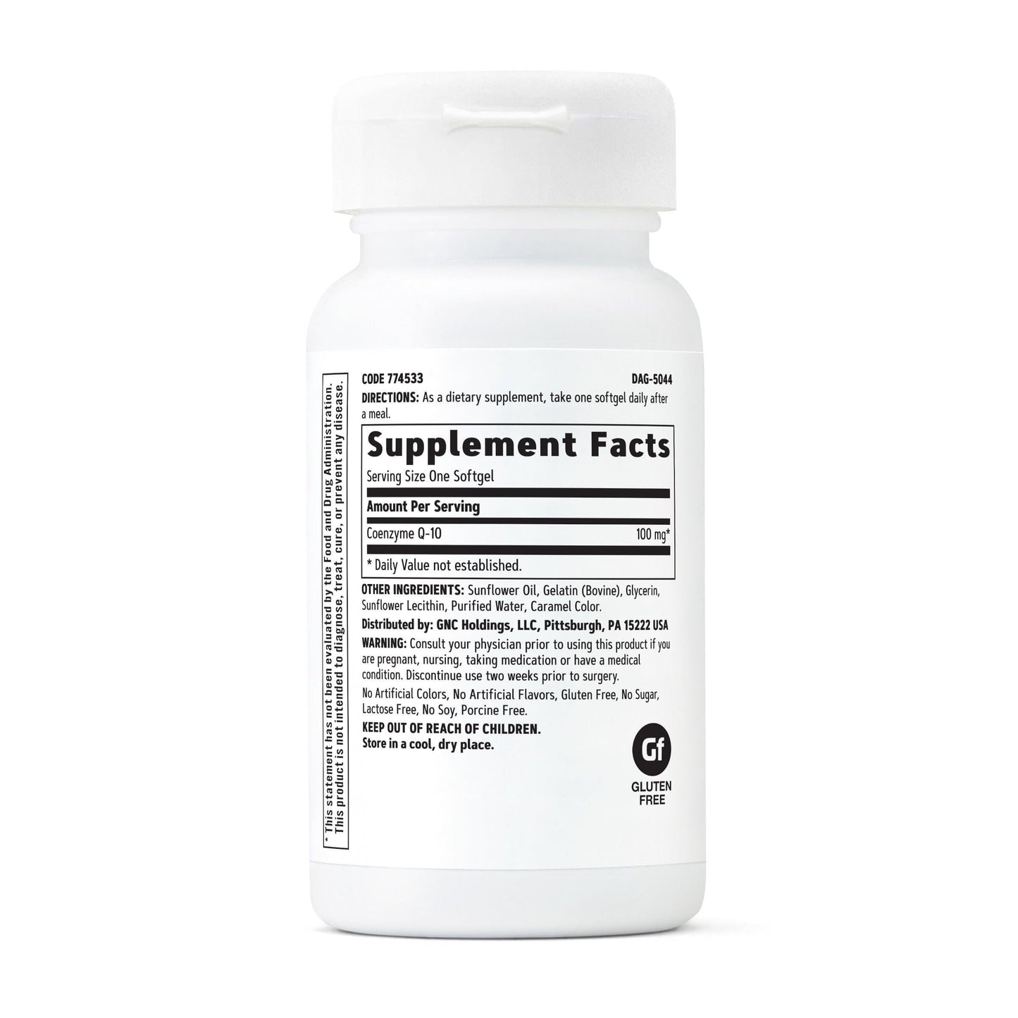 GNC CoQ-100mg Softgels, 60 Count