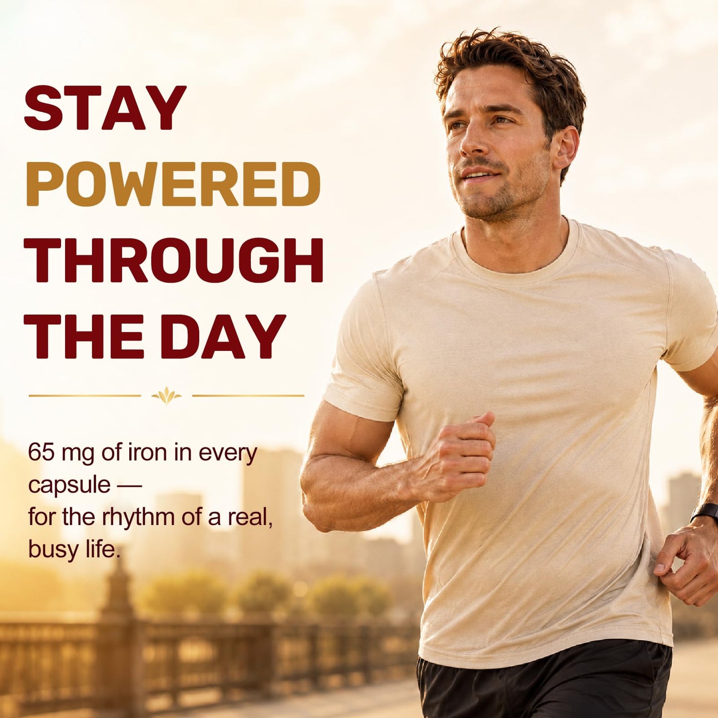 Navobary Iron with Multivitamin 65mg Iron + Vitamin C, D3, E, B6, B12 & Folate for Energy & Red Blood Cell Support Softgels 150