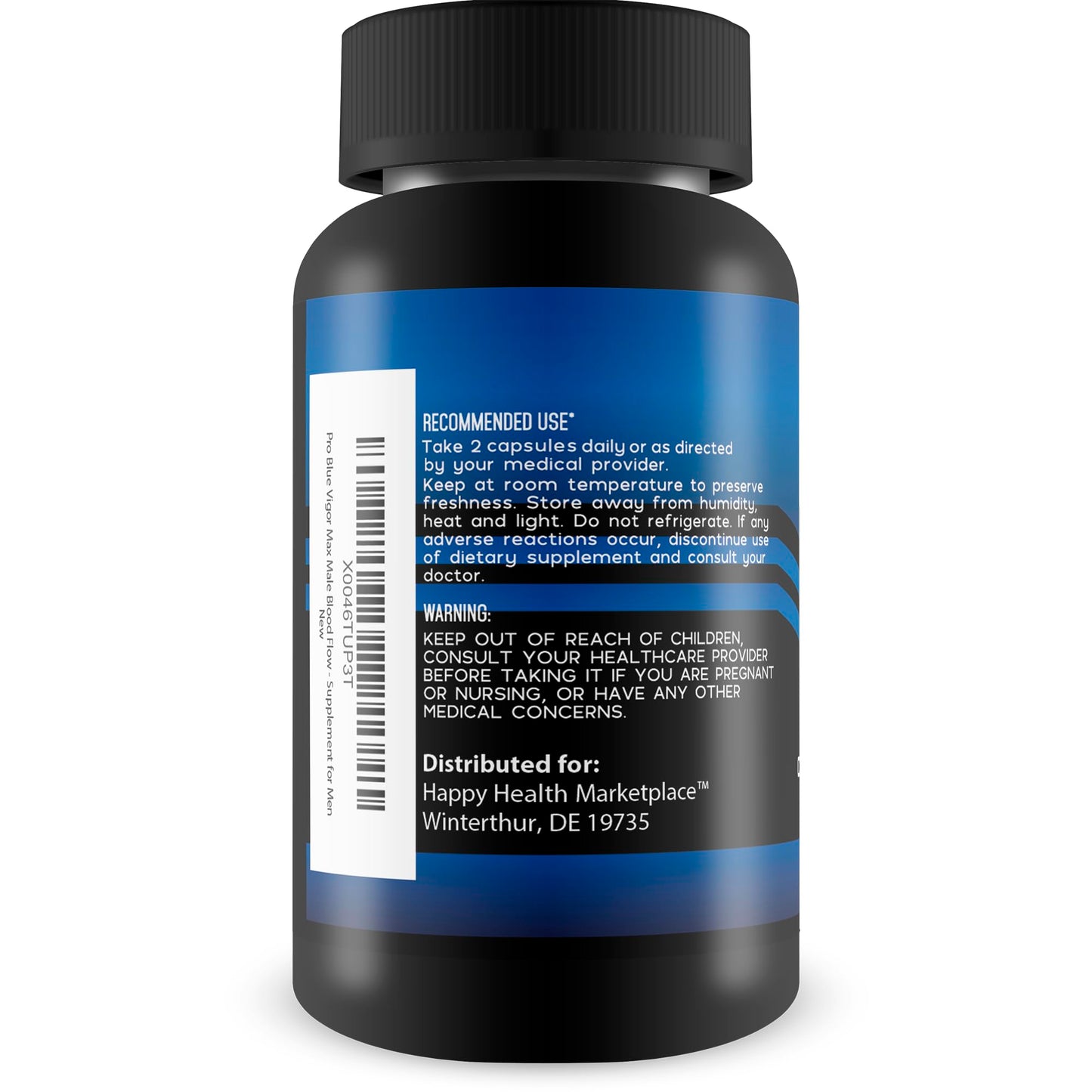 Happy Health Marketplace Pro Blue Vigor Max Male Blood Flow Capsules 60 Count
