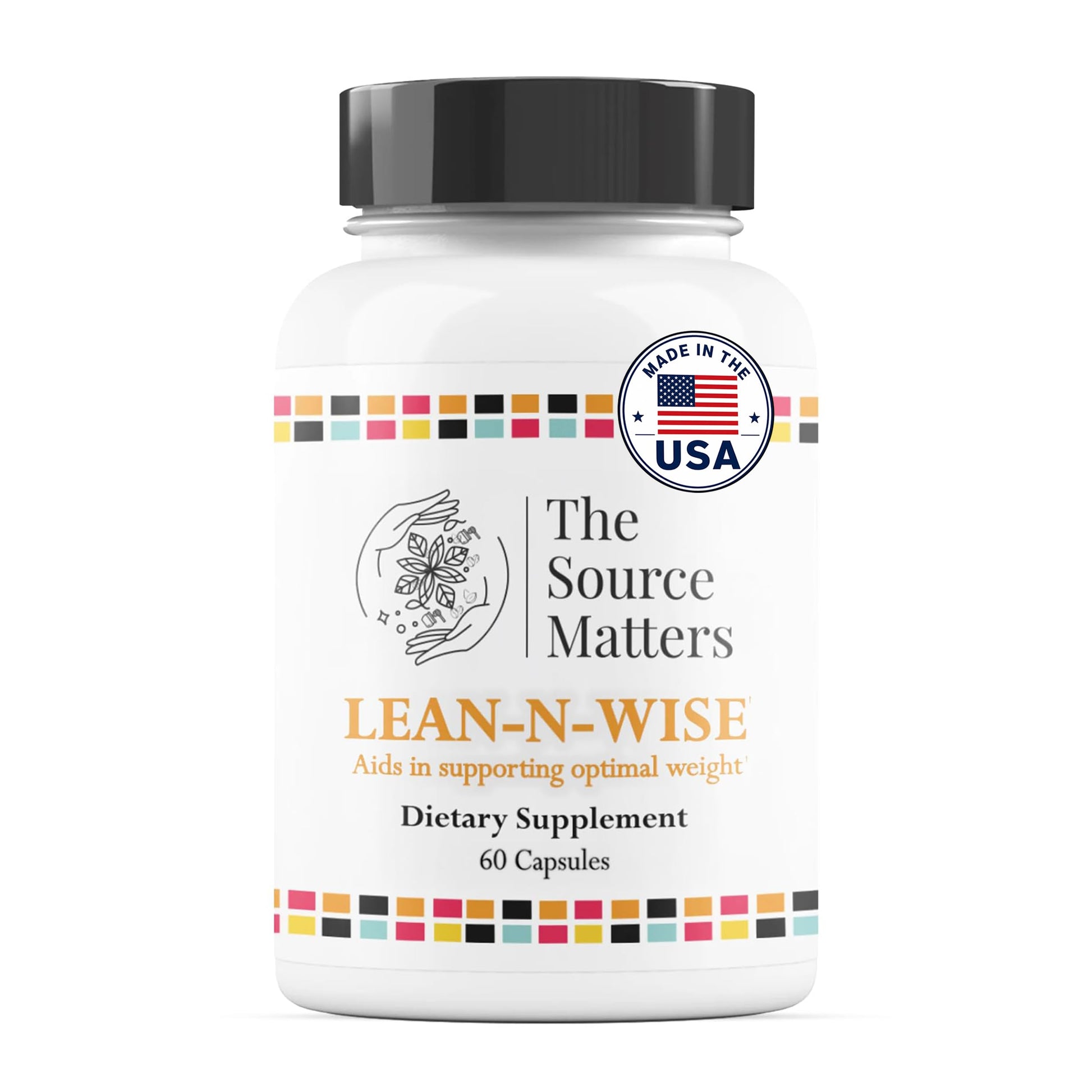 THE SOURCE MATTERS Lean-N-Wise Digestion & Energy Support with Green Coffee Bean, Hibiscus, Lemon Verbena & Magnesium Citrate | Plant-Based Formula for Daily Wellness, 60 Capsules