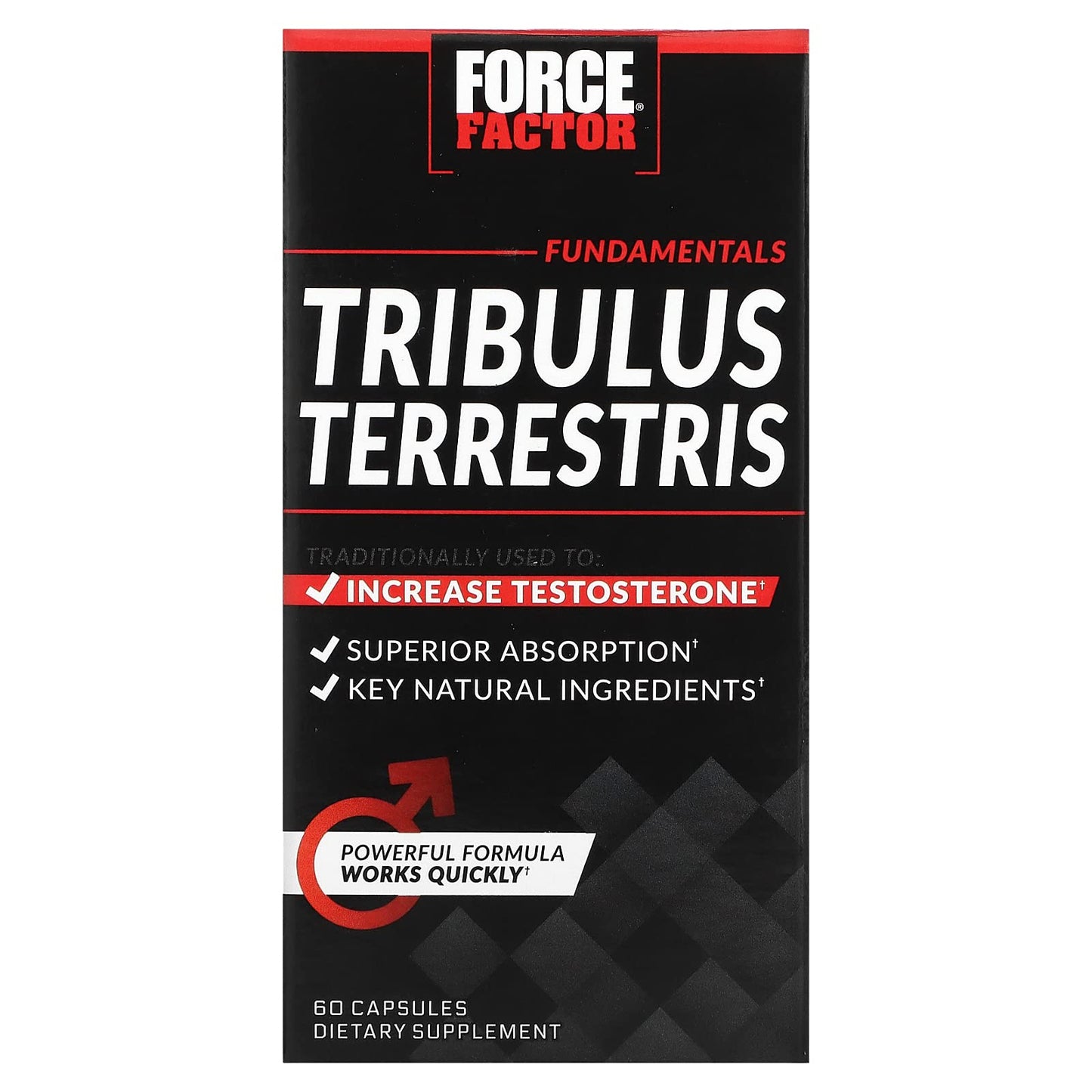 Force Factor Tribulus Terrestris for Men Capsules 60 Count
