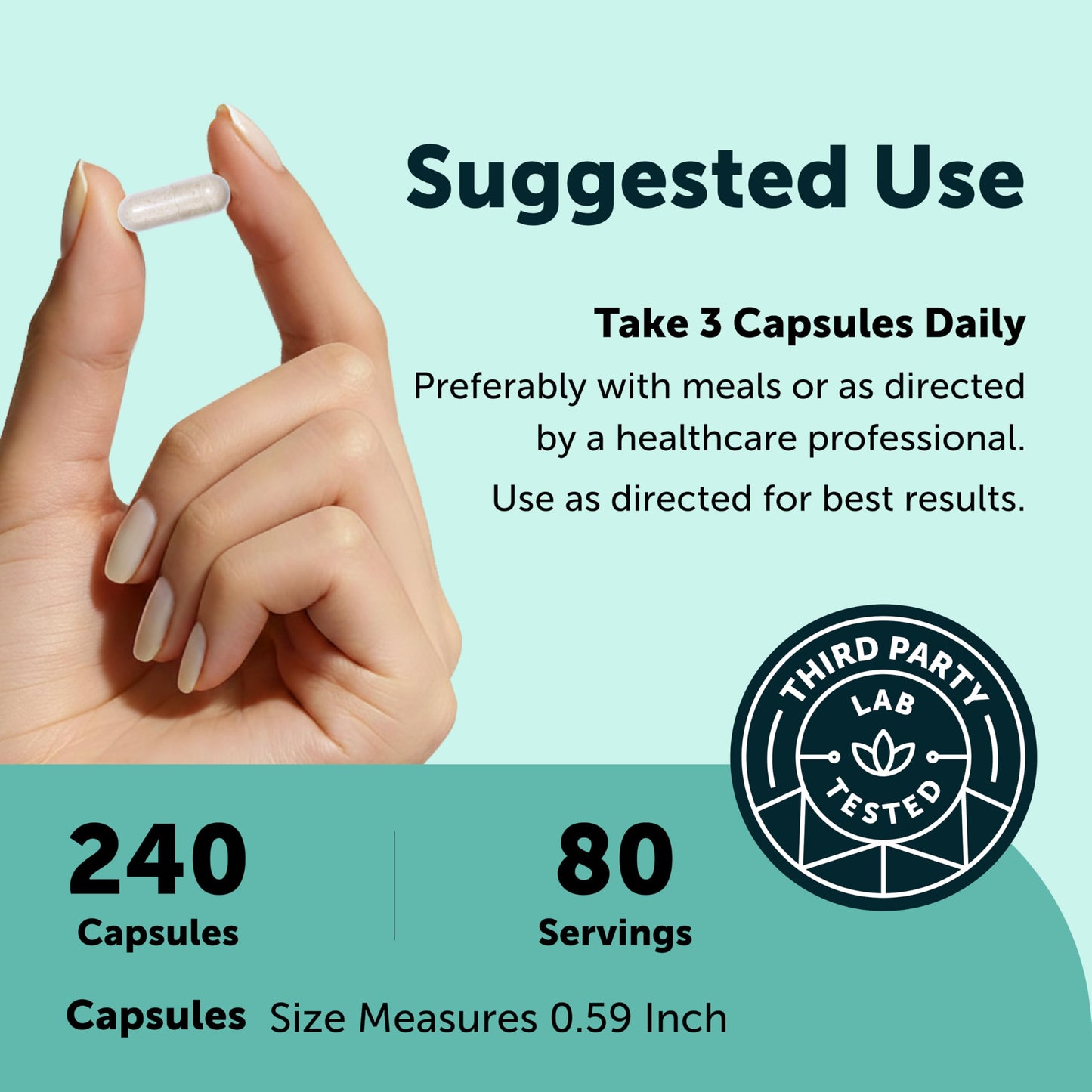 Micro Ingredients Phosphatidylserine 600 mg Per Serving Capsules 240 Count