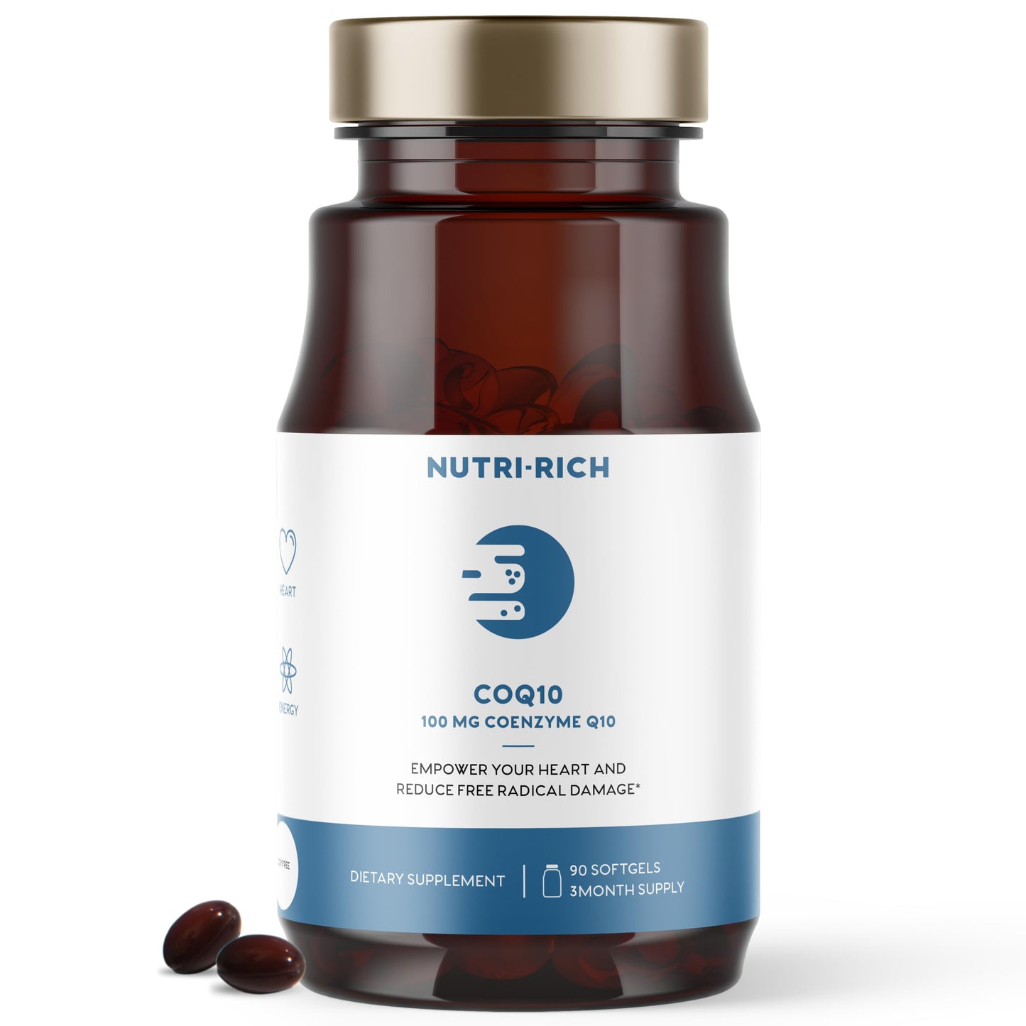 Nutri-Rich CoQ10 100mg Softgels 90 Count