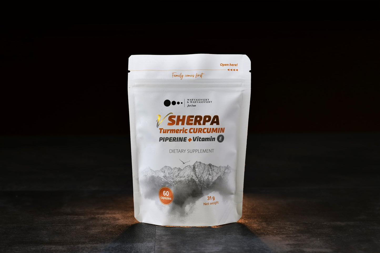 vSherpa Turmeric Curcumin with Piperine & Vitamin E – 95% Curcuminoids for Antioxidant & Mobility Support, Enhanced Absorption, Premium Vegan, Non-GMO, Gluten-Free, GMP-Certified, 60 Capsules