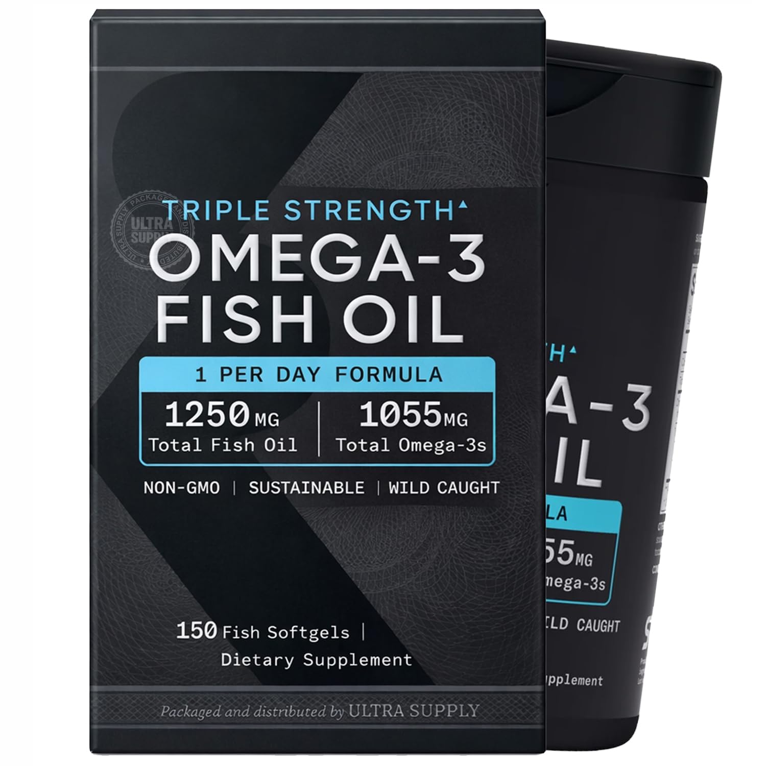 Generic Sports Fish Oil, Triple Strength Burp-Less Softgels, 150 Count