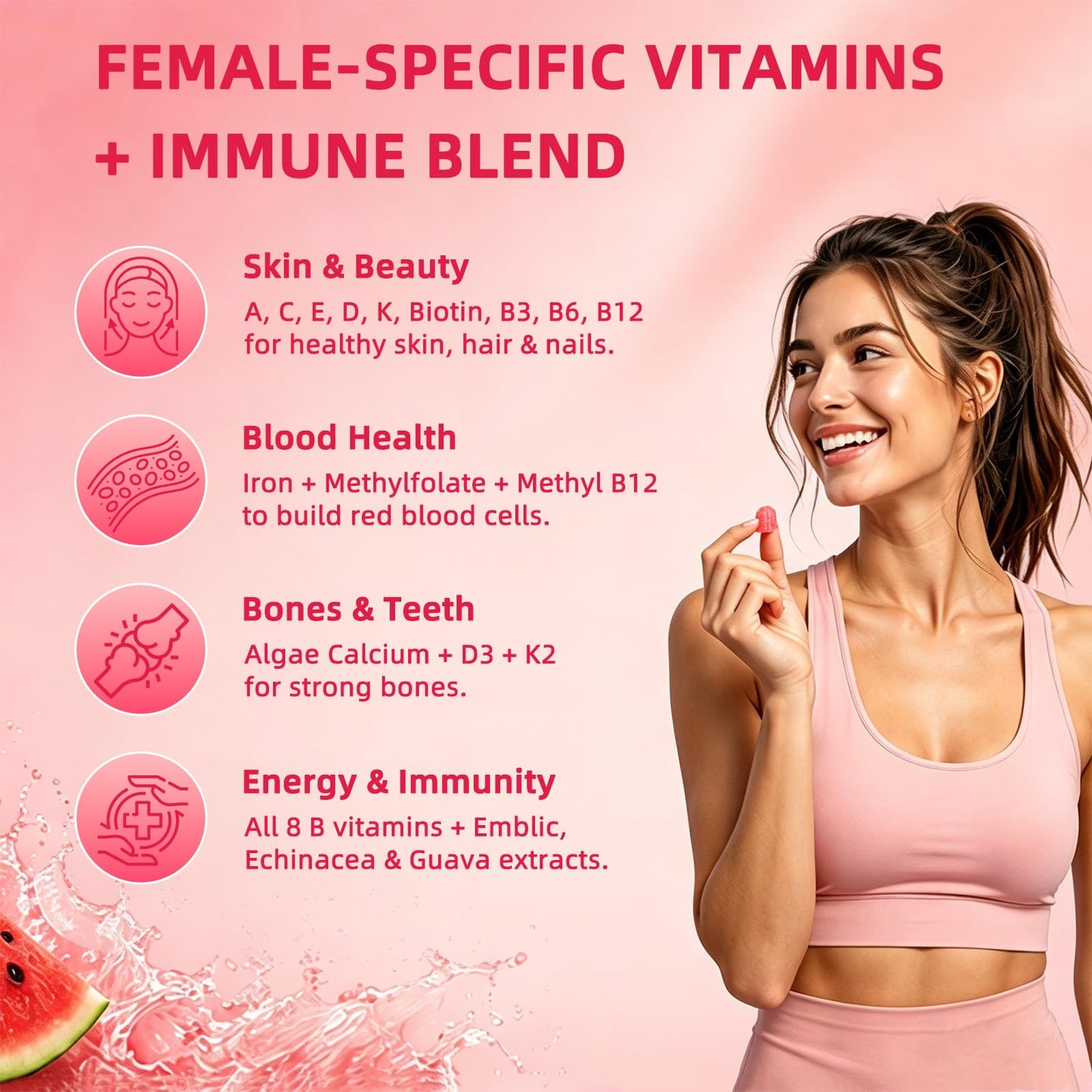VITARENEW Women’s Methylated Multivitamin Gummies 60 Count