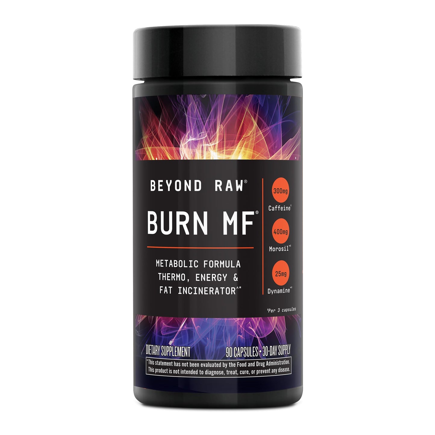 BEYOND RAW Burn MF Metabolic Formula Thermo Activator Capsule 90 Count