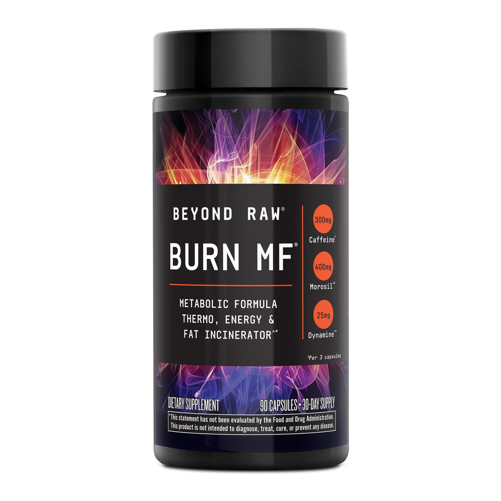 BEYOND RAW Burn MF Metabolic Formula Thermo Activator Capsule 90 Count