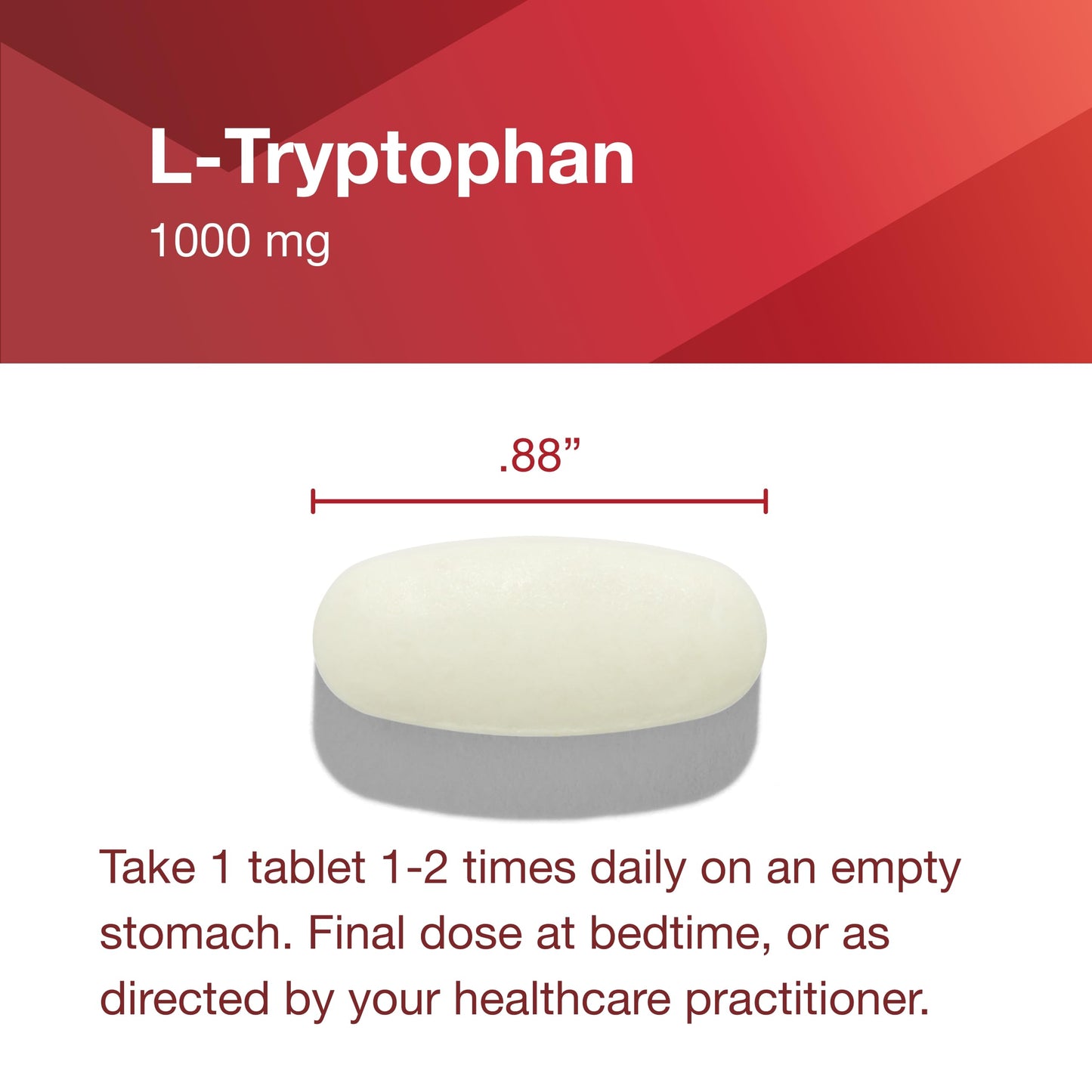 PROTOCOL FOR LIFE BALANCE L-Tryptophan 1000 mg Sleep Support, 60 Tablets