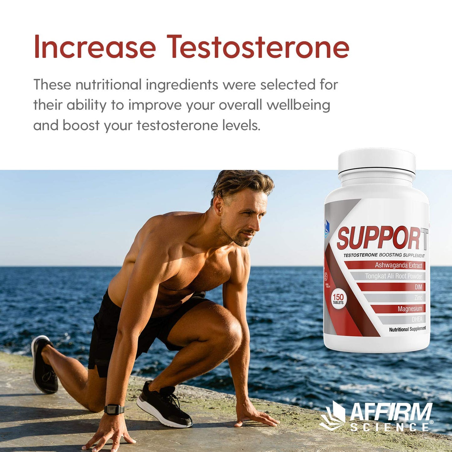 Affirm Natural Testosterone Booster for Men Tablet 150 Count