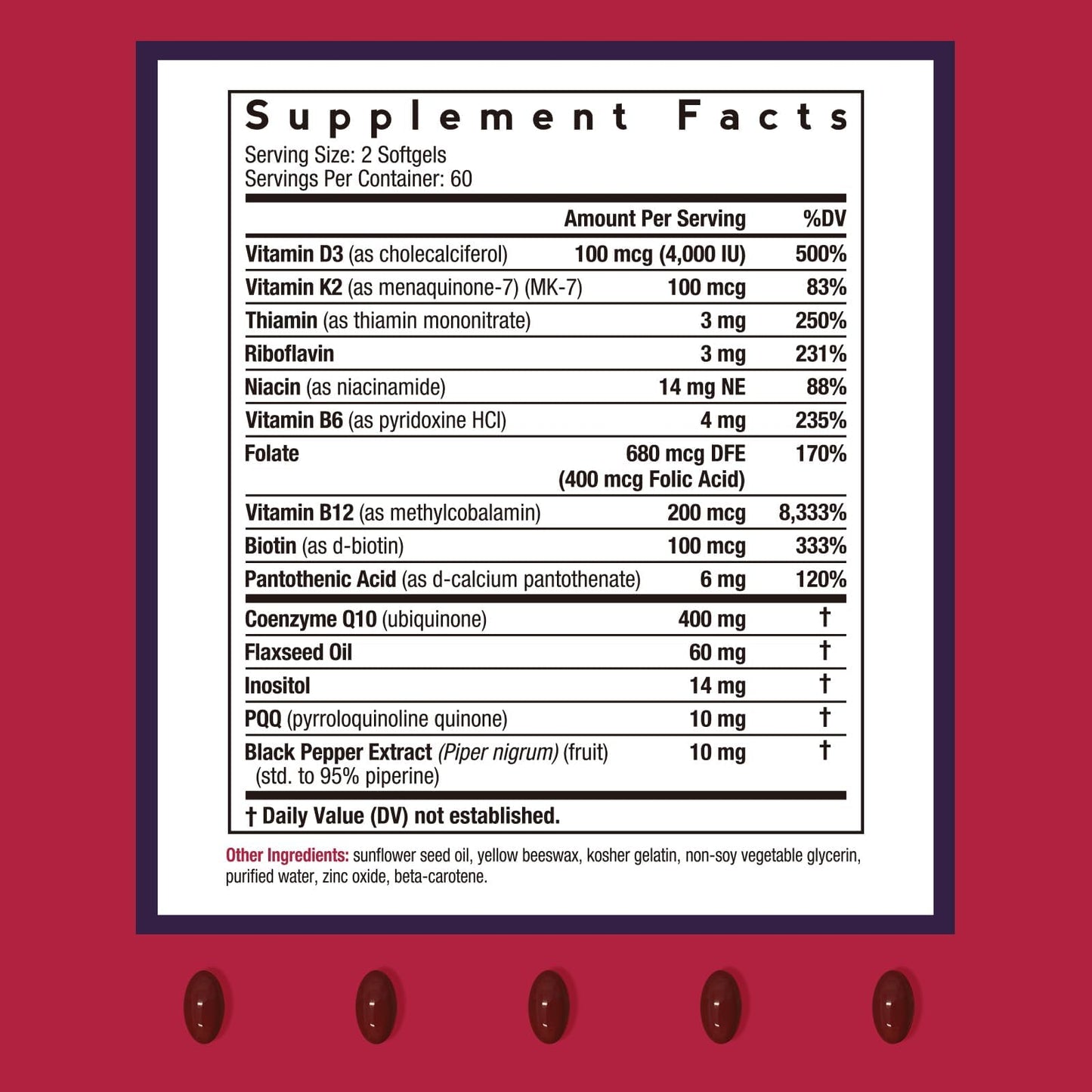 Doctor's Recipes CoQ10 400mg Softgels, 120 Count