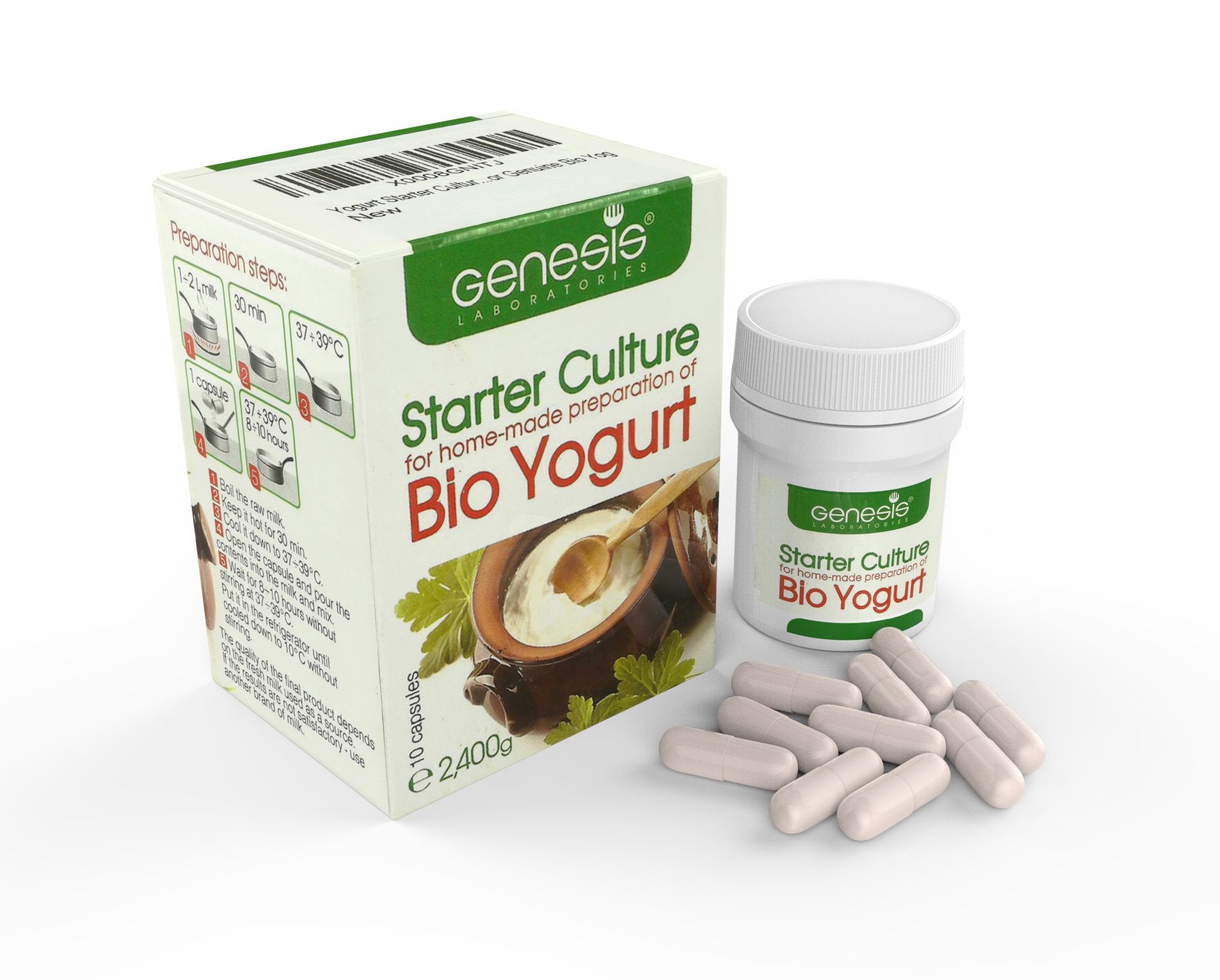 Genesis LABORATORIES Bulgarian Bio Yogurt Starter Culture Powder 10