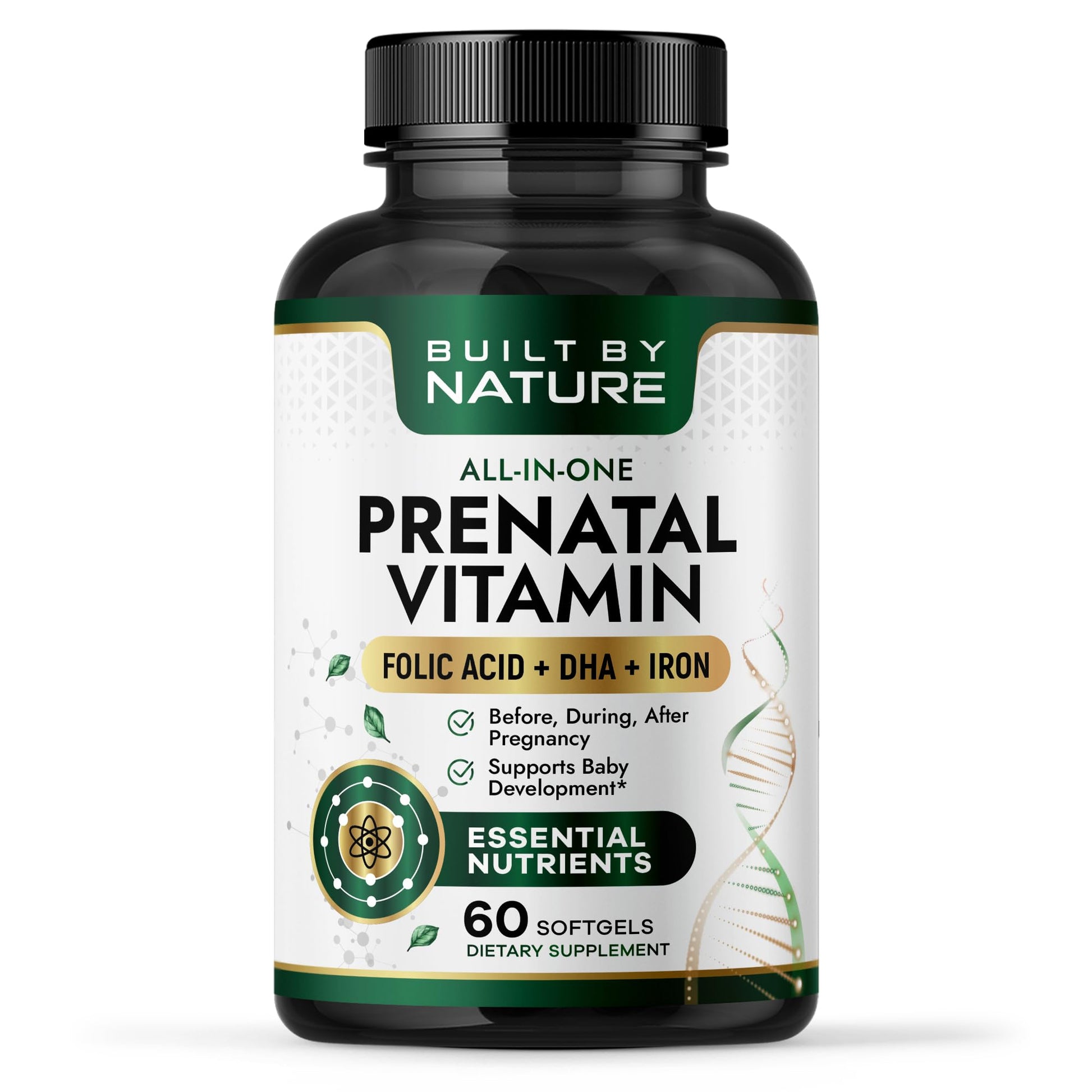 Built by Nature Prenatal Vitamins for Women Softgel, 60 Softgels