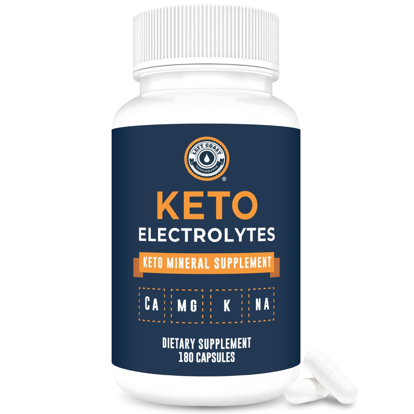 Left Coast Performance Keto Electrolyte Supplement Capsules & Tablets 180 Count