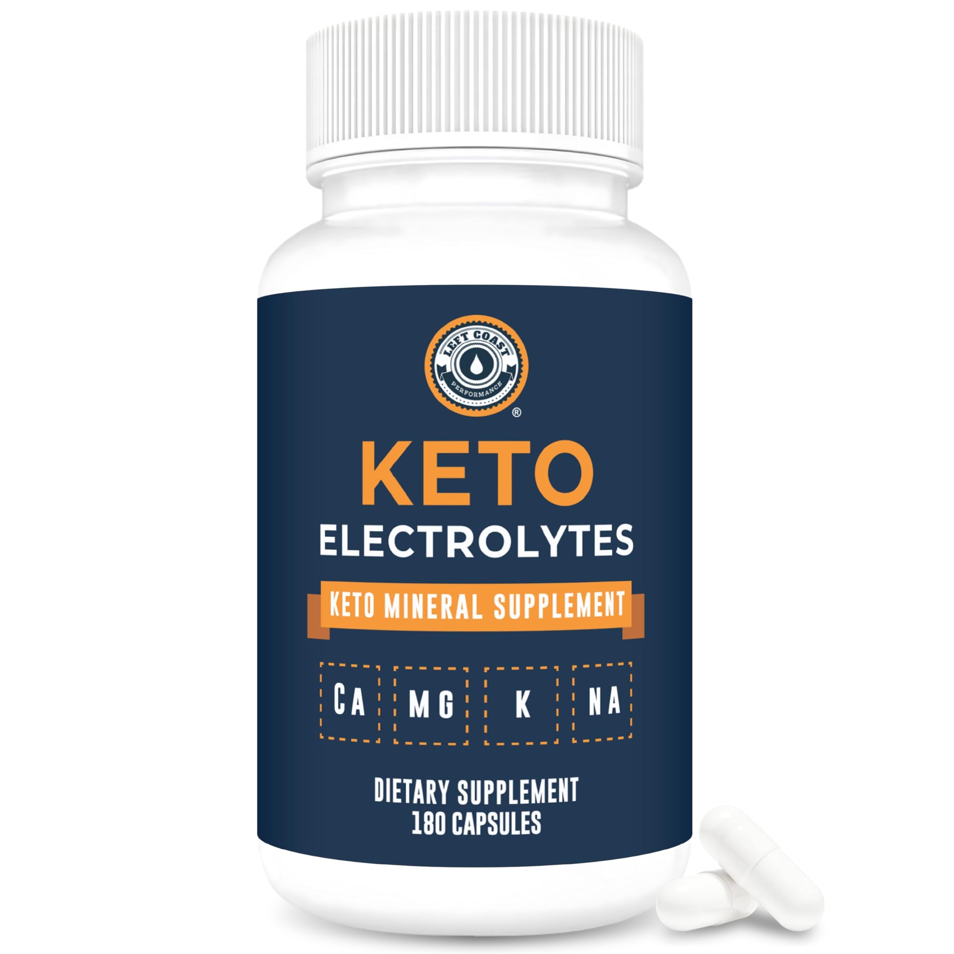 Left Coast Performance Keto Electrolyte Supplement Capsule 180 Count