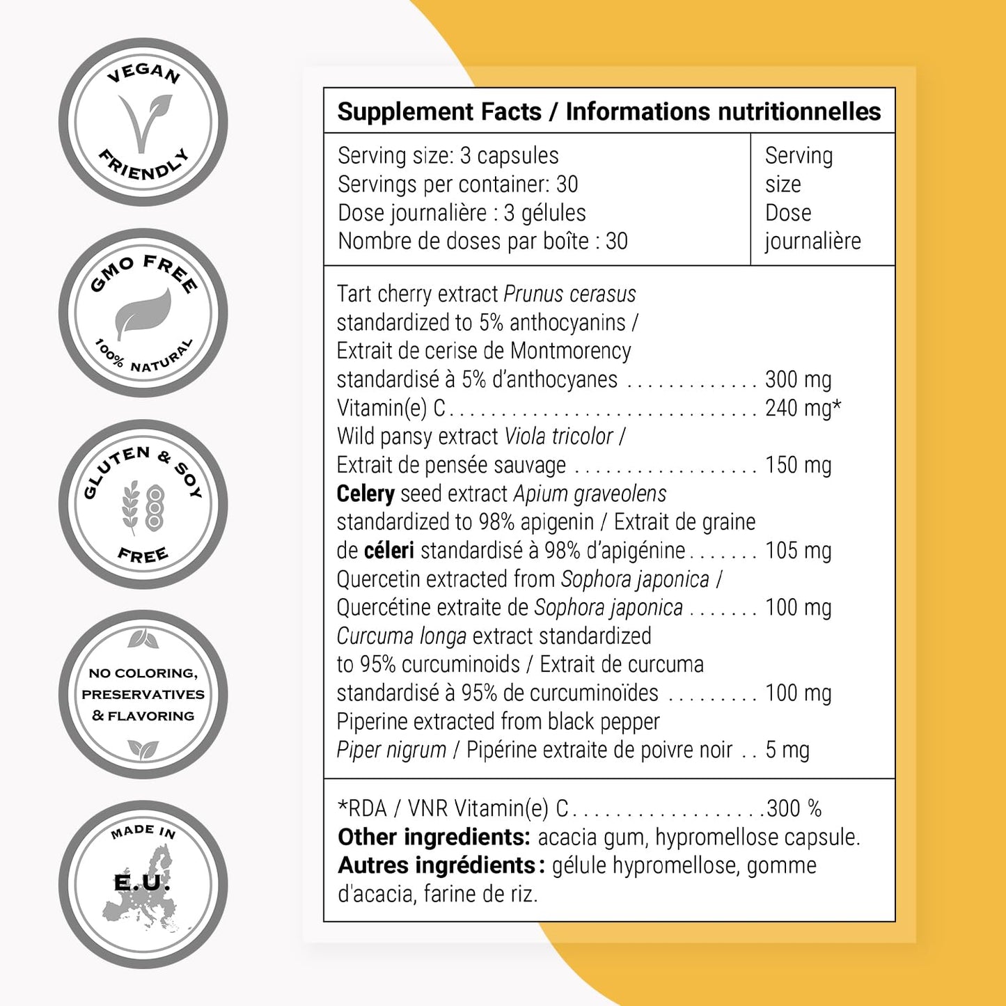 Supersmart Uric Acid Control (All-in-1 Formula) - Advanced Cleanse with Montmorency Tart Cherry, Celery Seed, Turmeric Curcuma Longa - Uric Acid Balance 90 Capsules