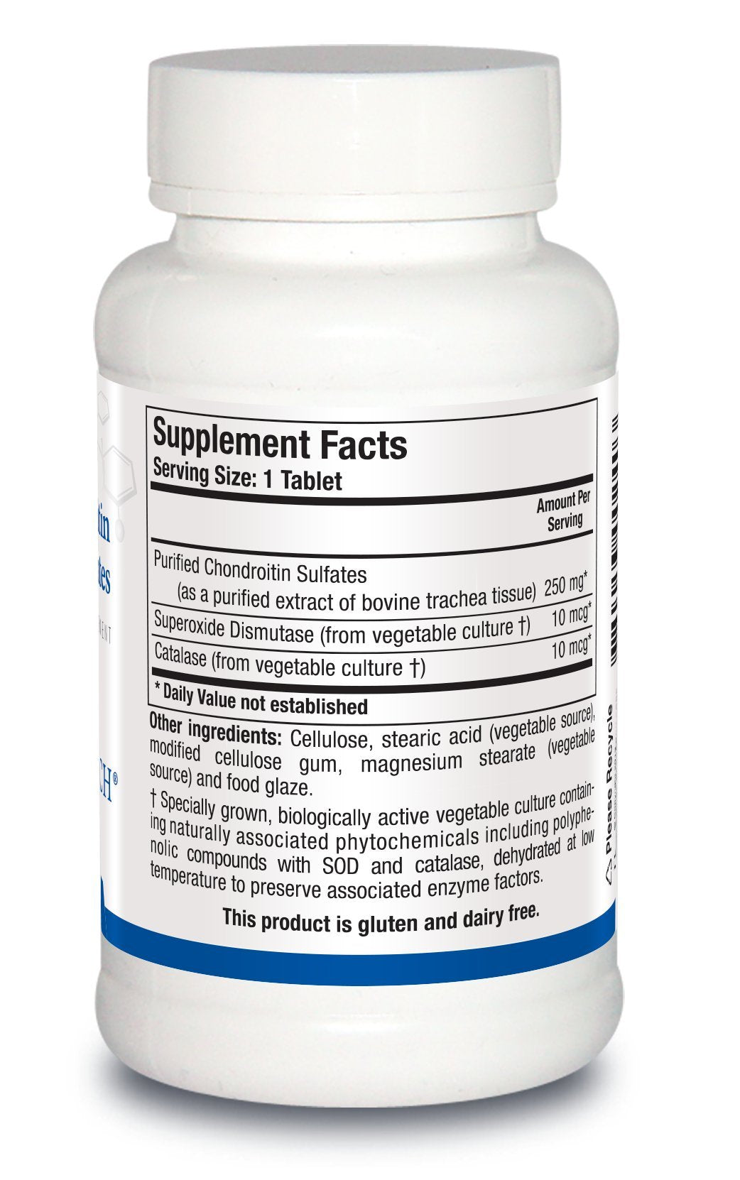 Biotics Research Purified Chondroitin Sulfates Tablets 90