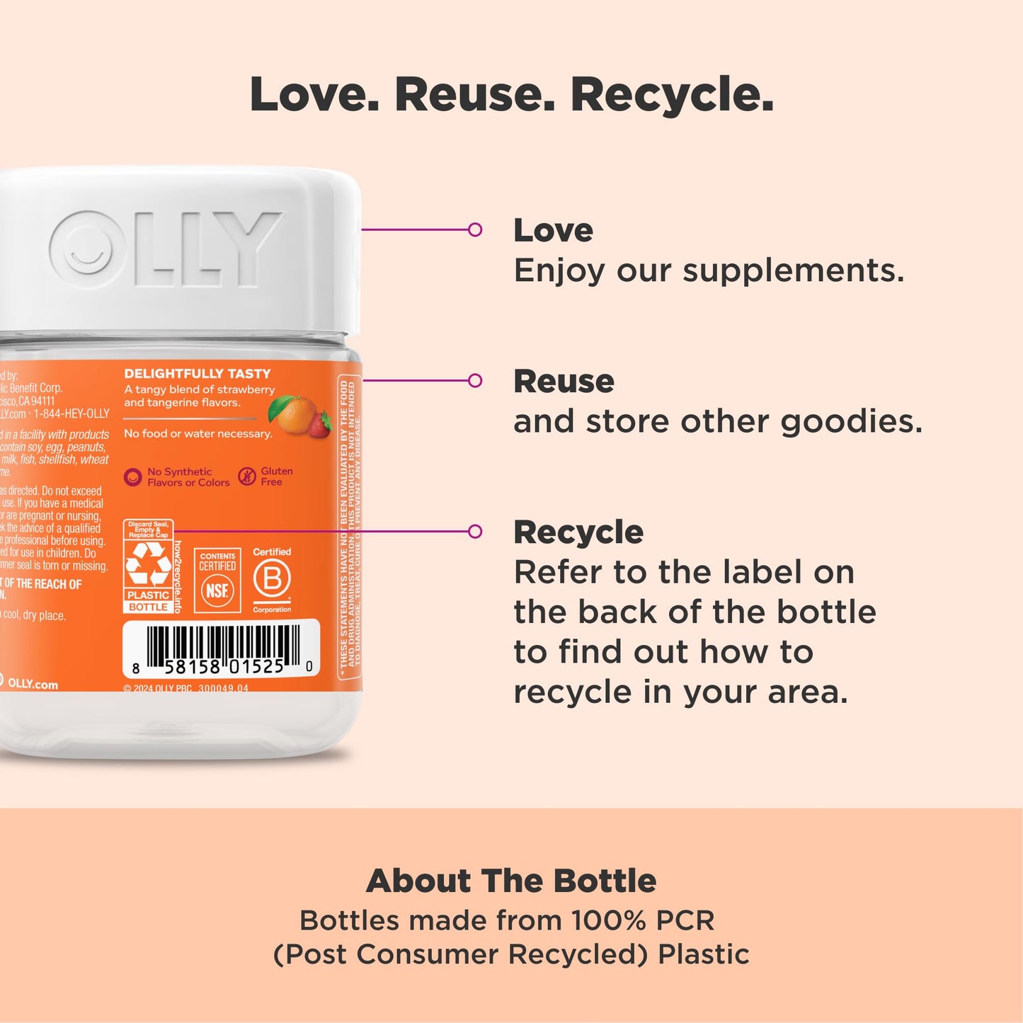 OLLY Laser Focus Gummy 36 Count