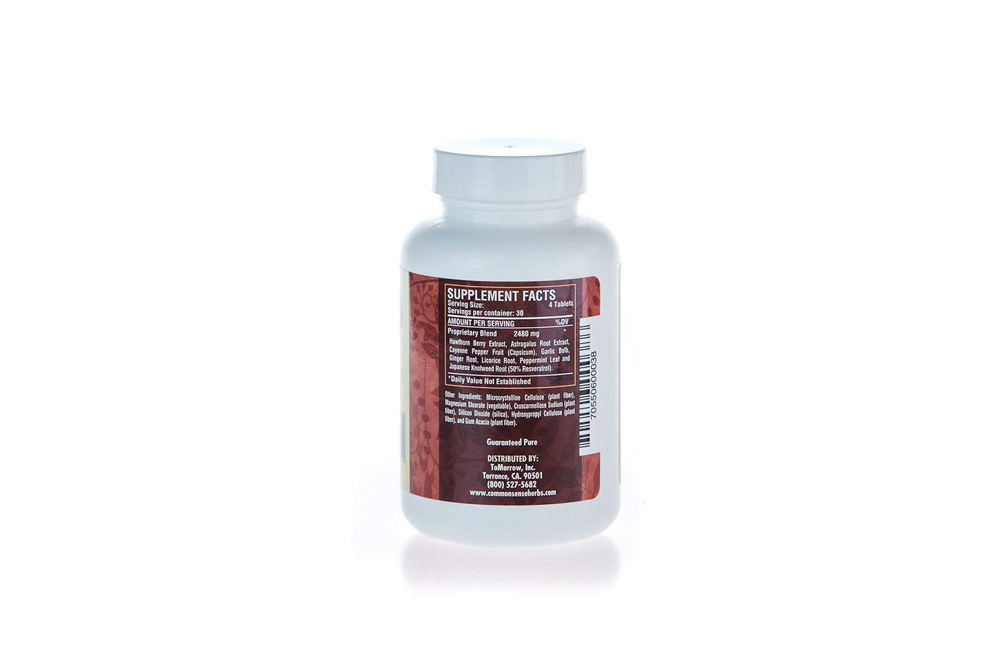 Common Sense Herbal Products Cardio Help: Circulatory System Support 270 Tablets