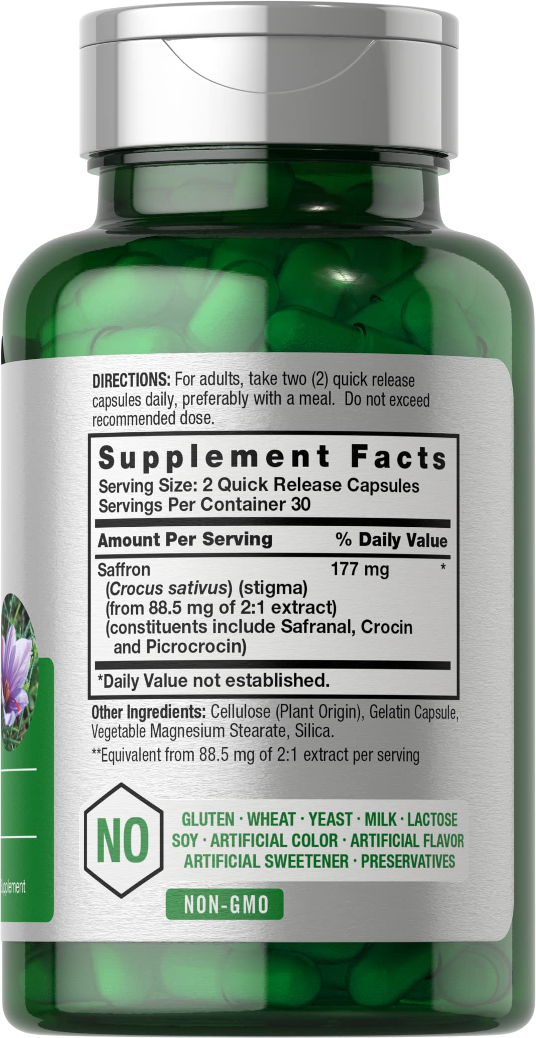Horbäach Saffron Extract, 60 Capsules