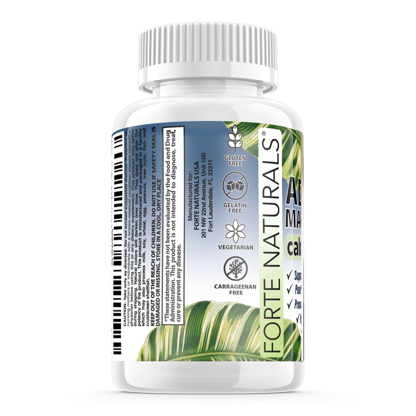 FORTE NATURALS Magnesium Capsules 60 Count