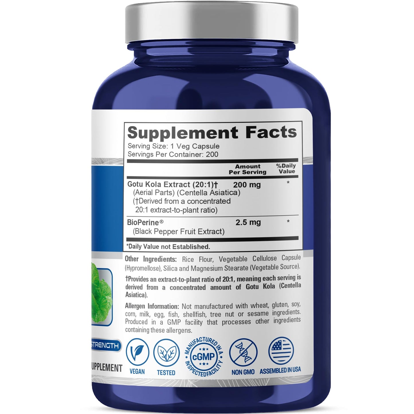 NusaPure Gotu Kola Capsules 200