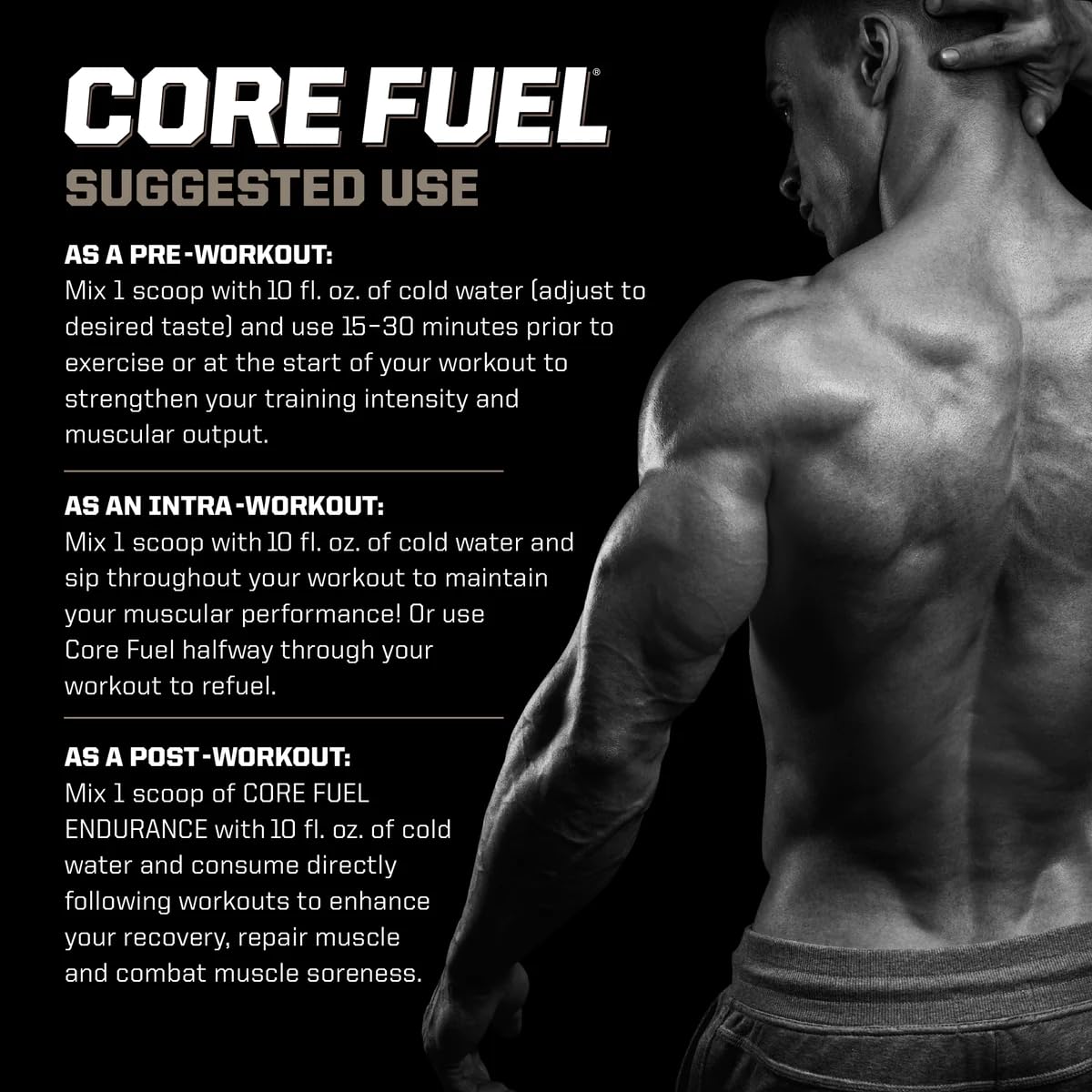 PMD Sports Core Fuel Endurance, Performance & Recovery - BCAAs, EAAs, Beta Alanine, Betaine Anhydrous, Glutamine, Electrolytes - Stim Free Tropical Fruit Punch Powder, 29.6 oz