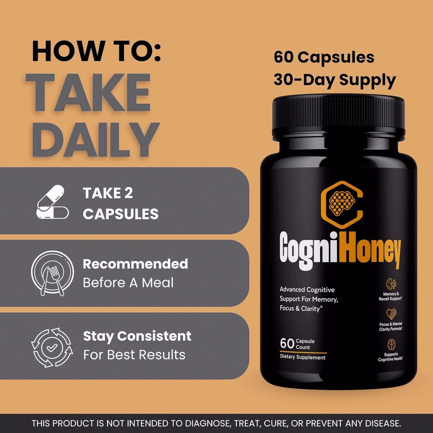 KYFLAG CogniHoney Capsules, 300 Capsules