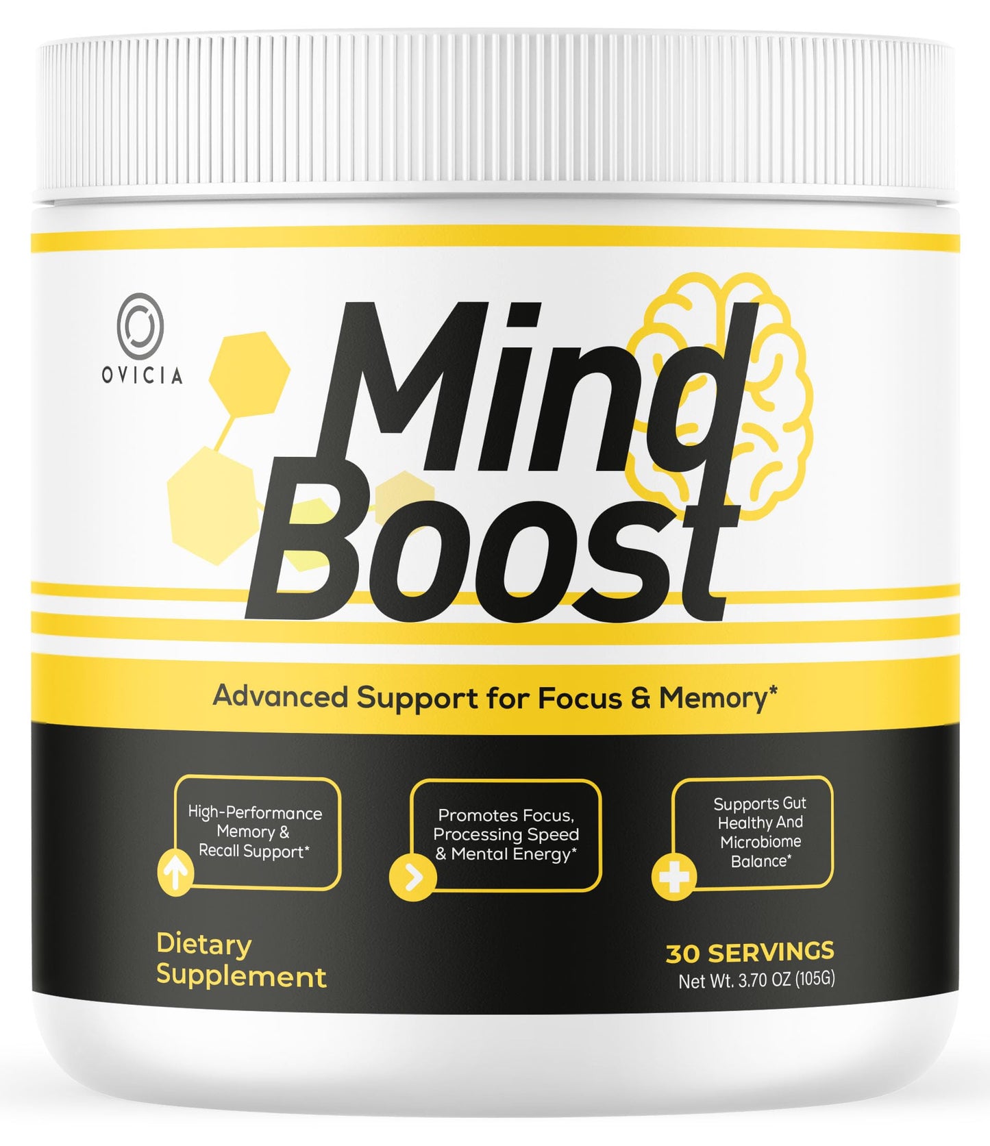 OVICIA Mind Boost Powder 3.7 Ounce