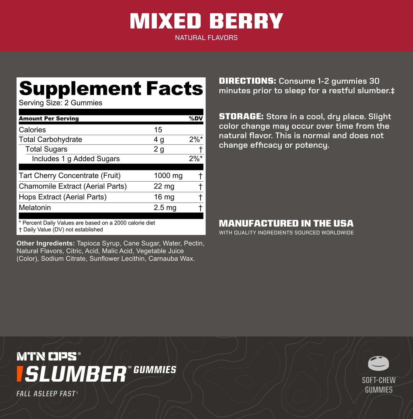 MTN OPS Slumber Gummies 270