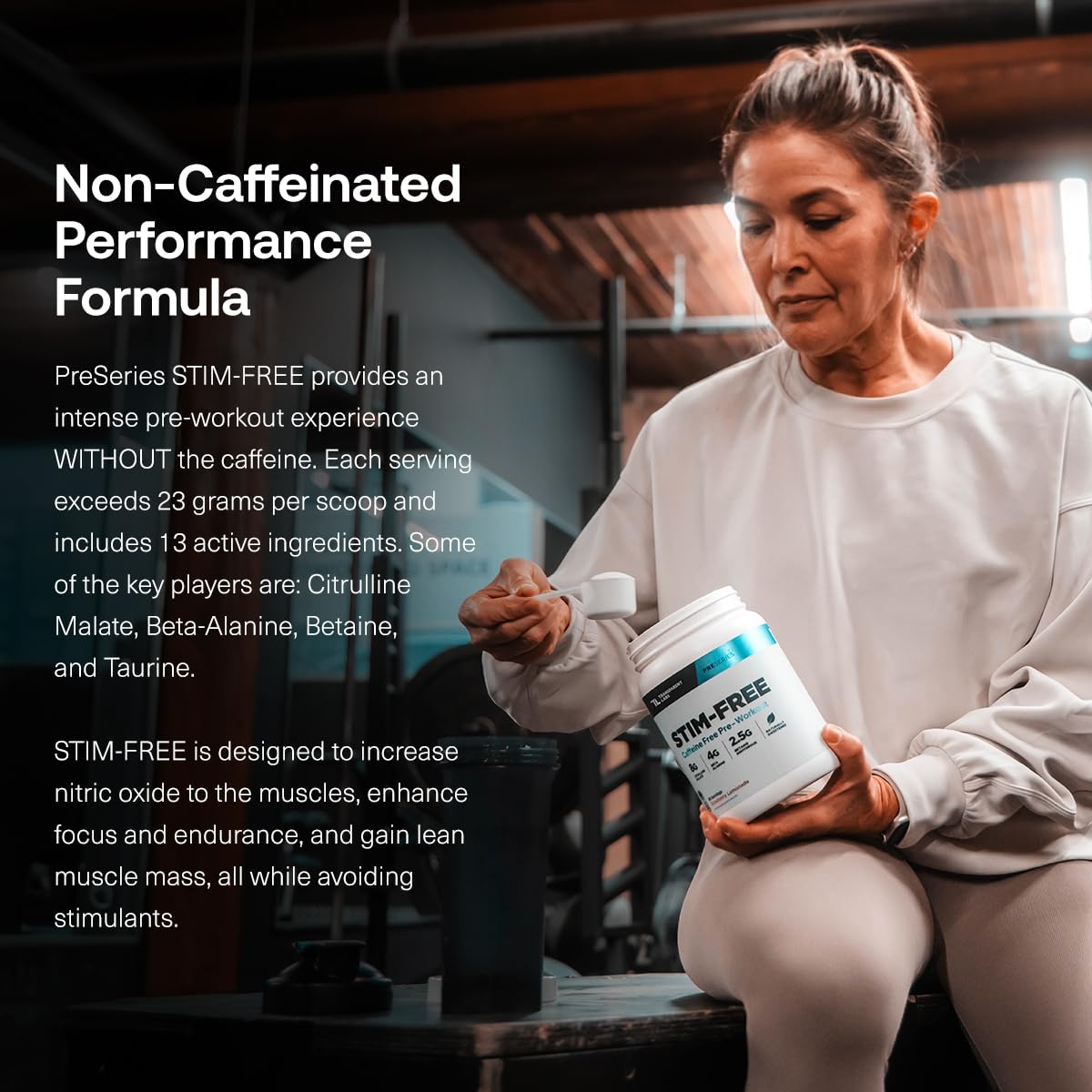 Transparent Labs Stim-Free Pre-Workout Powder 30 Servings