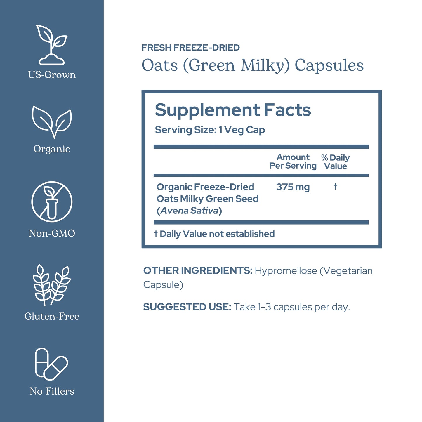 ECLECTIC INSTITUTE Milky Oats Avena Sativa Capsules 90 Capsules