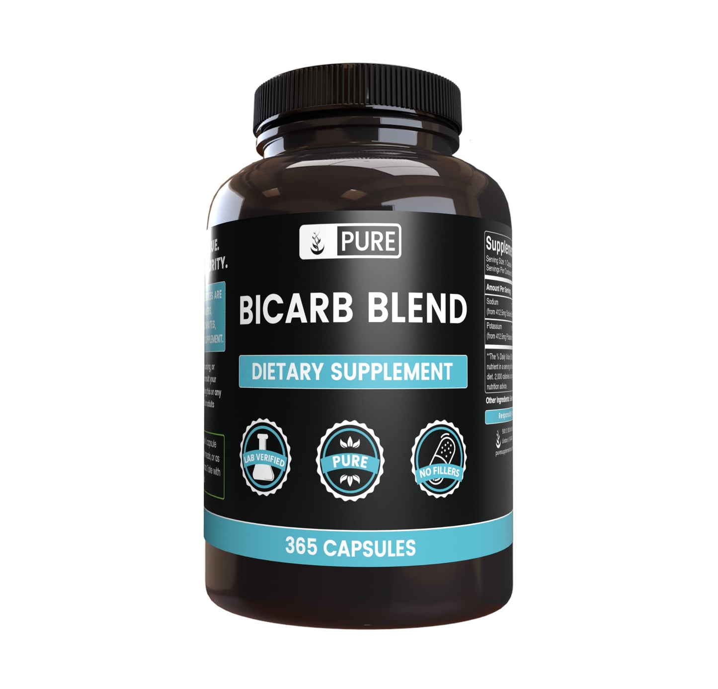 Pure Original Ingredients Bicarb Blend Capsules, 365 Count