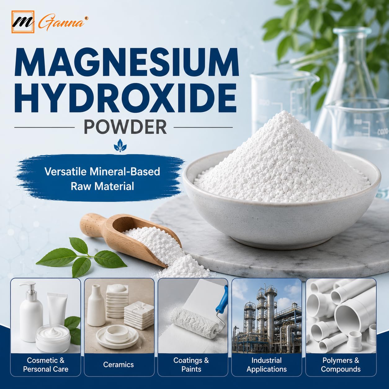 mGanna Magnesium Hydroxide Powder 16 Ounce
