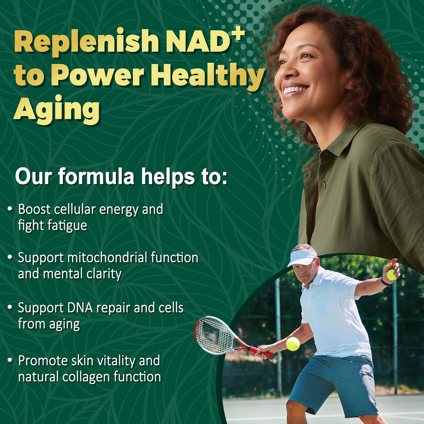 NBOOCUP NAD Supplement 1010mg Nicotinamide Riboside Chloride Complex Liposomal NR with Resveratrol, Capsules, 90 Count